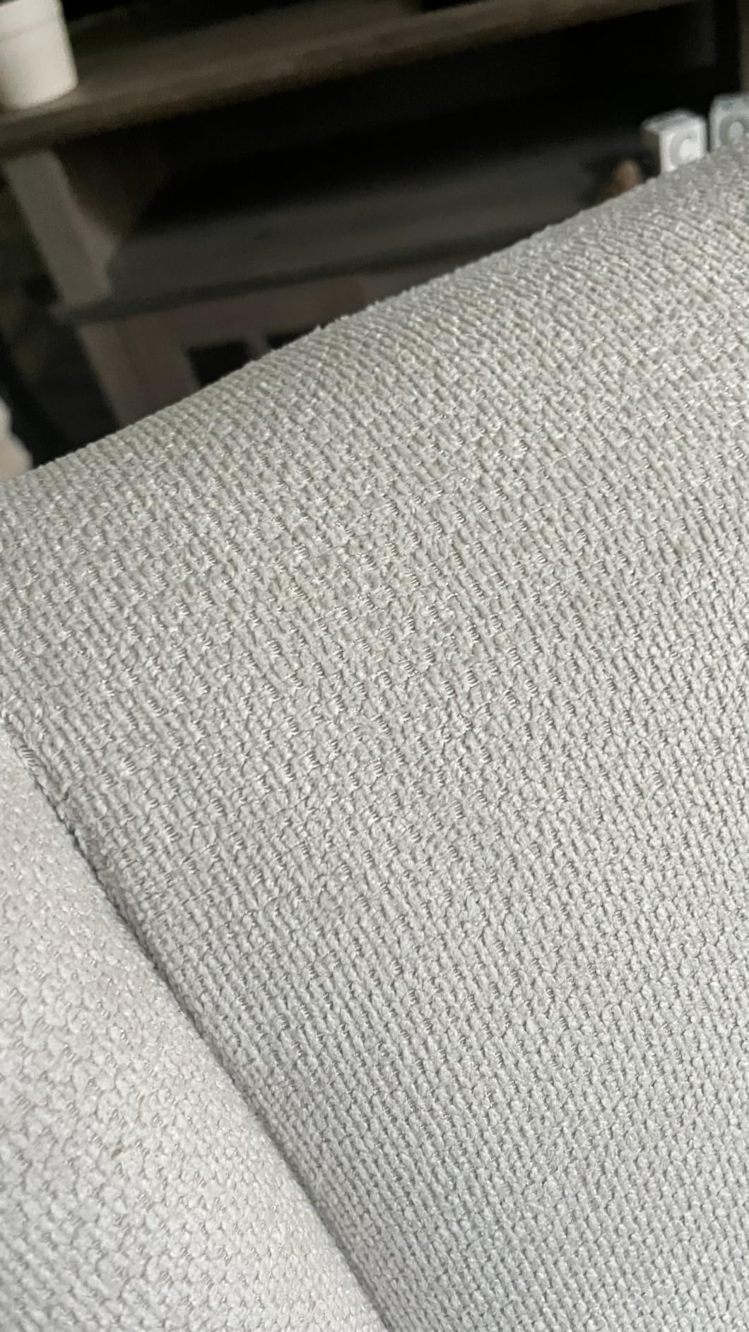 COLAMY Modern Wingback Living Room Chair, Upholstered Fabric Accent Armchair, Single Sofa Chair with Lounge Seat and Wood Legs for Office/Bedroom/Reading Spaces, Beige customer photo 2