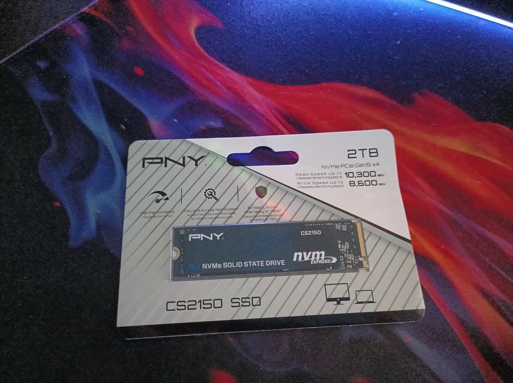 PNY CS2150 2TB PCIe Gen5 x4 NVMe M.2 2280 Internal SSD customer photo 2