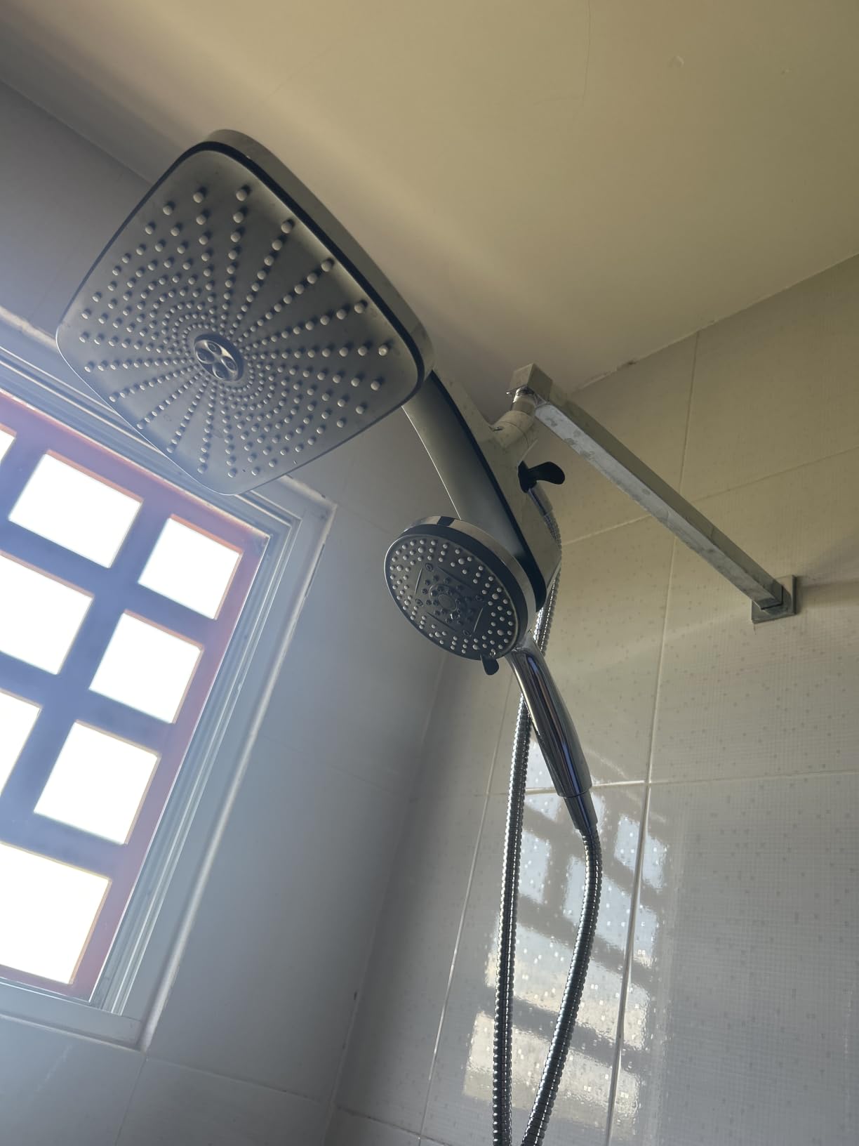 Rain Shower Head with Handheld Showerhead, Chrome 1.8GPM 460311 customer photo 1