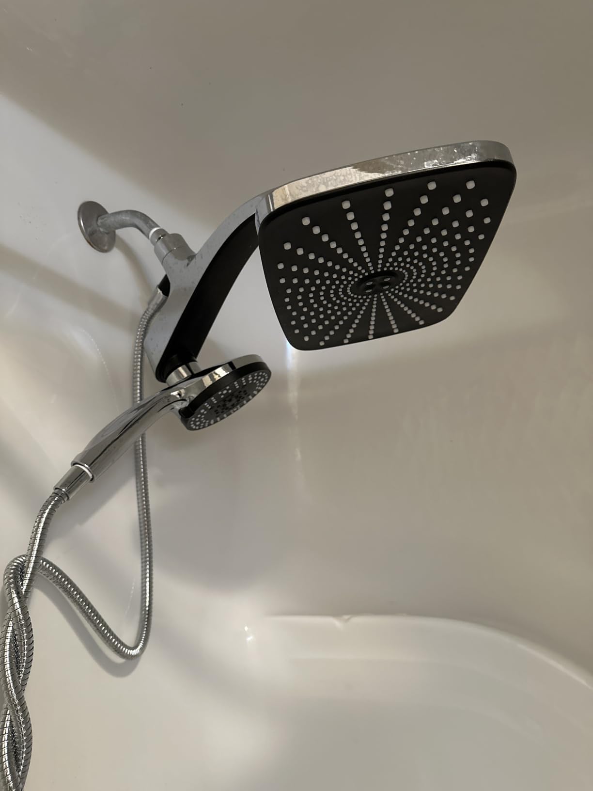 Rain Shower Head with Handheld Showerhead, Chrome 1.8GPM 460311 customer photo 2