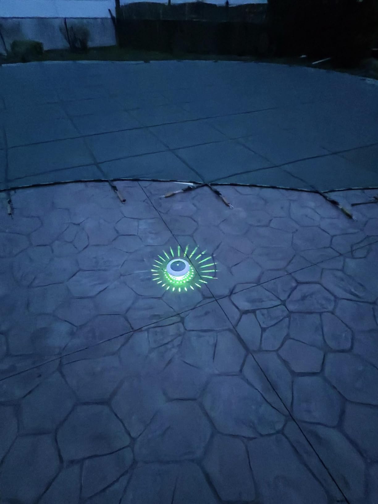 Floating Pool Lights w/Remote, 6.5 Inch RGB Color Changing Solar Pool Lights that Float with 9 Dynamic Lighting, IP68 Waterproof Hangable Solar Floating Light for Pool Garden Weeding Decor(2) customer photo 2
