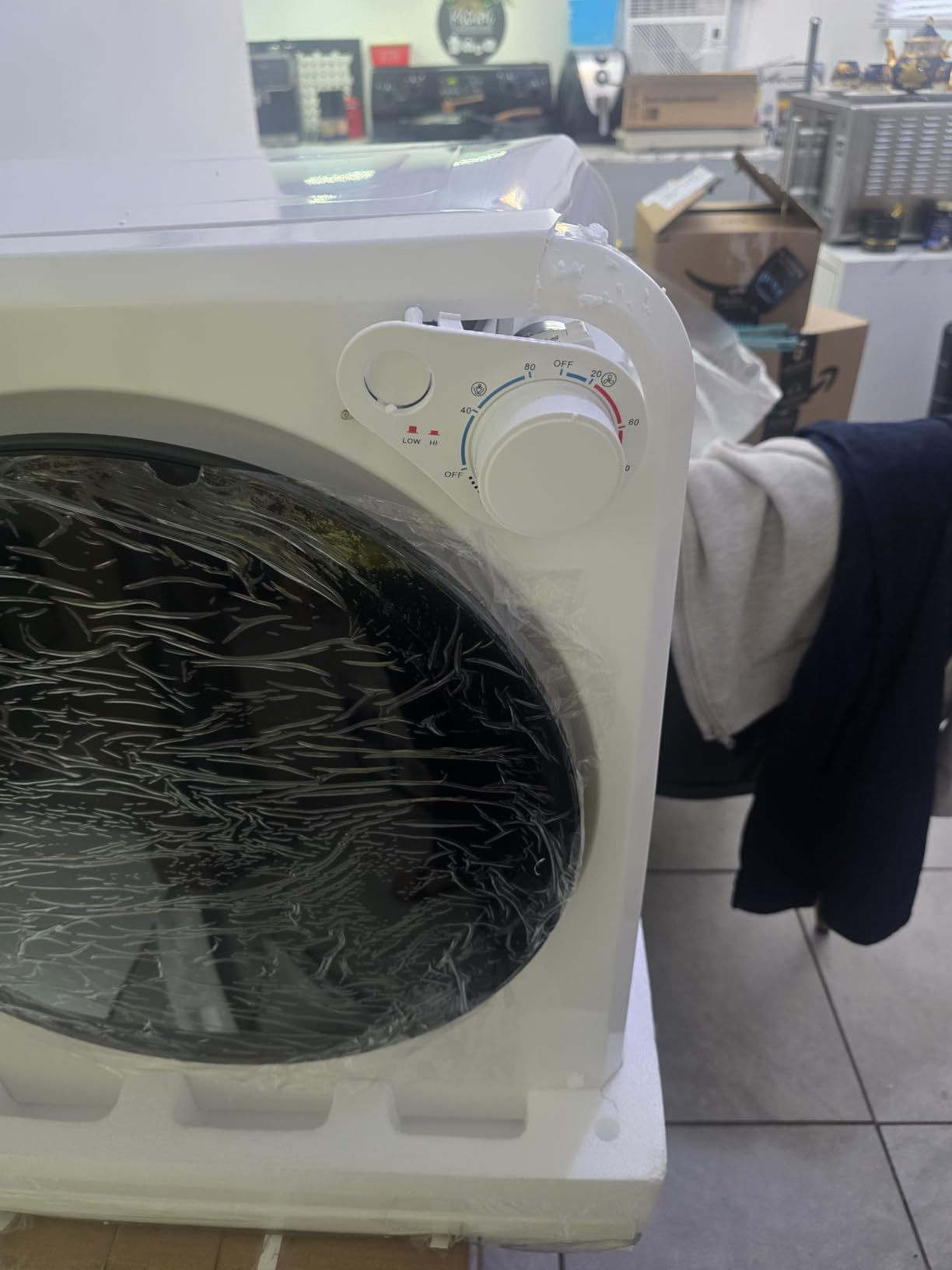 1.6 Cu.Ft Portable Clothes Dryer, 800W Fast Drying Front Load Laundry Dryer with 5 Mode, Mini Electric Clothing Dryer with Stainless Steel Tub, Compact Machine for Apartment, Home, Dorm customer photo 1
