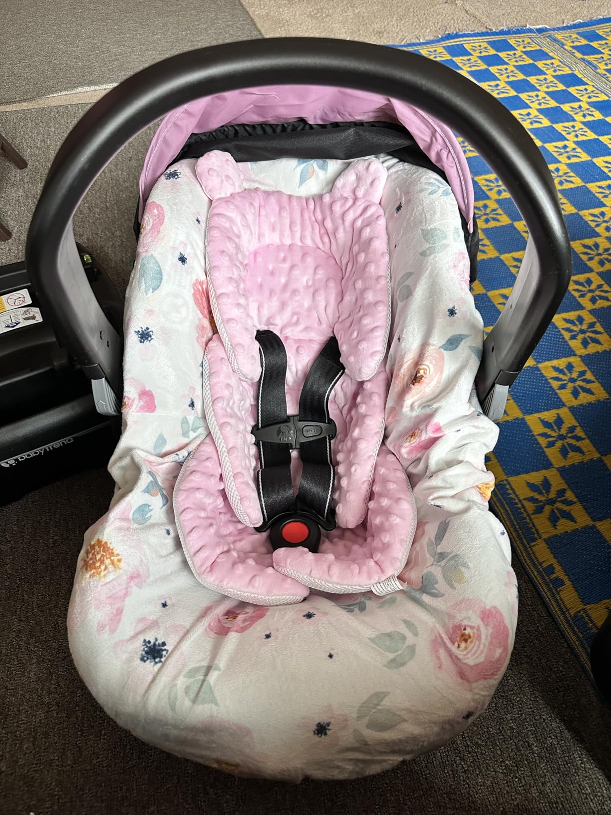 Baby Trend EZ-Lift™ PRO Infant Car Seat, Dash Rose – Lightweight Premium Carry, Plush Infant Cushioning, Adjustable Harness Support customer photo 1