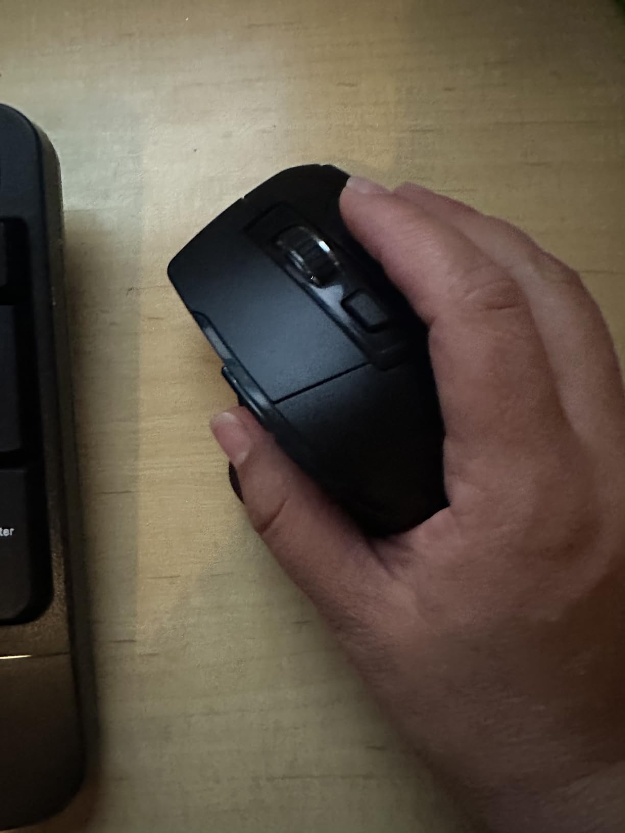 Wireless Keyboard and Mouse Combo, 2.4G Ergonomic Wave Keys(Black) customer photo 1