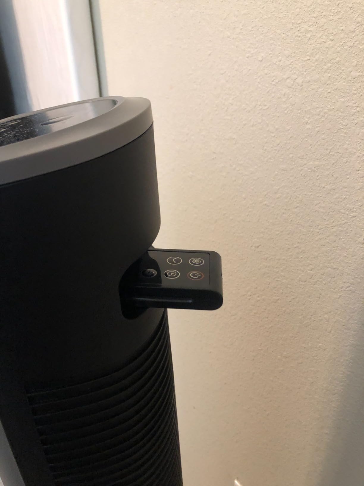 PELONIS 40 inch Bladeless Tower Fan for Bedroom, Standing Fan with Remote Control, 26ft/s, 90° Oscillation, 3 Speed Settings, 27 Db, 3 Modes, 15-Hour Timer, LED Display, Fan that Blows Cold Air, Grey customer photo 2