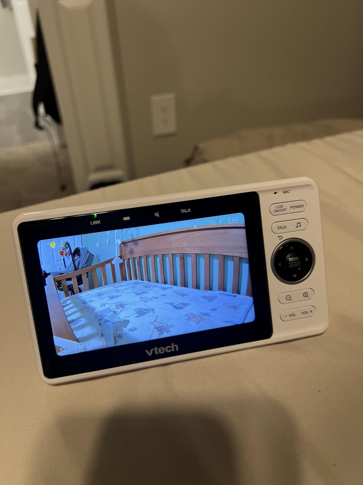 VTech Smart WiFi Baby Monitor, 2 Cameras – See Both Rooms at Home or from Anywhere, Free App, 1080p Split Screen, 5