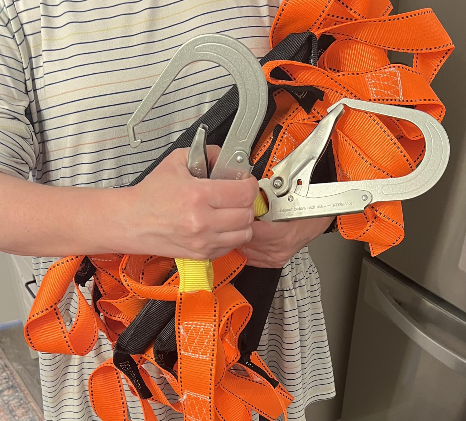Fire Escape Ladder with 2 Heavy Hooks, 16.7 Feet Emergency Ladders 2 Story customer photo 2