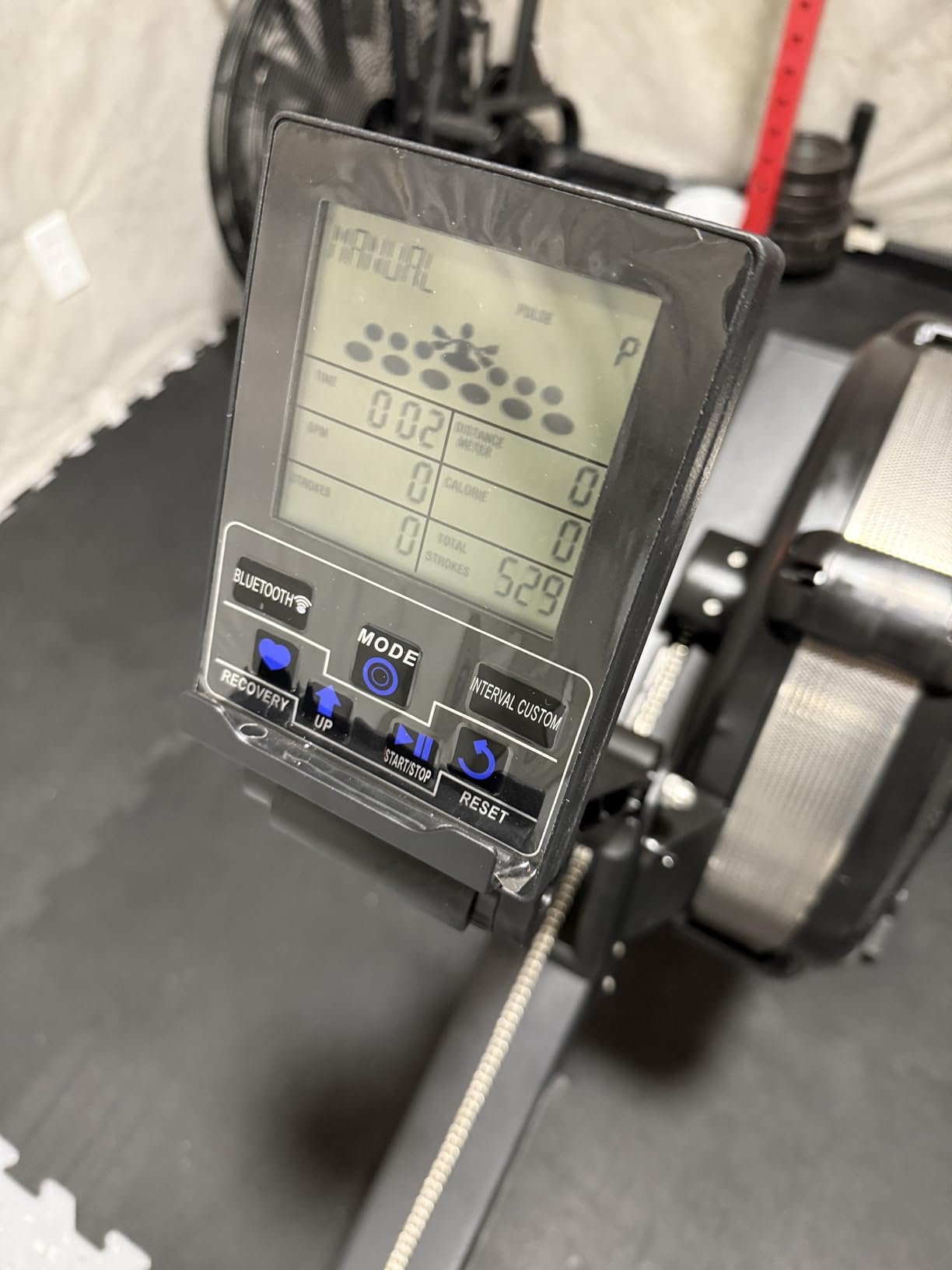 GMWD Air Rowing Machines for Home, 10-Level Adjustable Resistance Professional Rower Machine with Performance Monitor, Ergonomic Comfort Seat, Device Holder & Easy Storage, Lava Flow Series customer photo 1