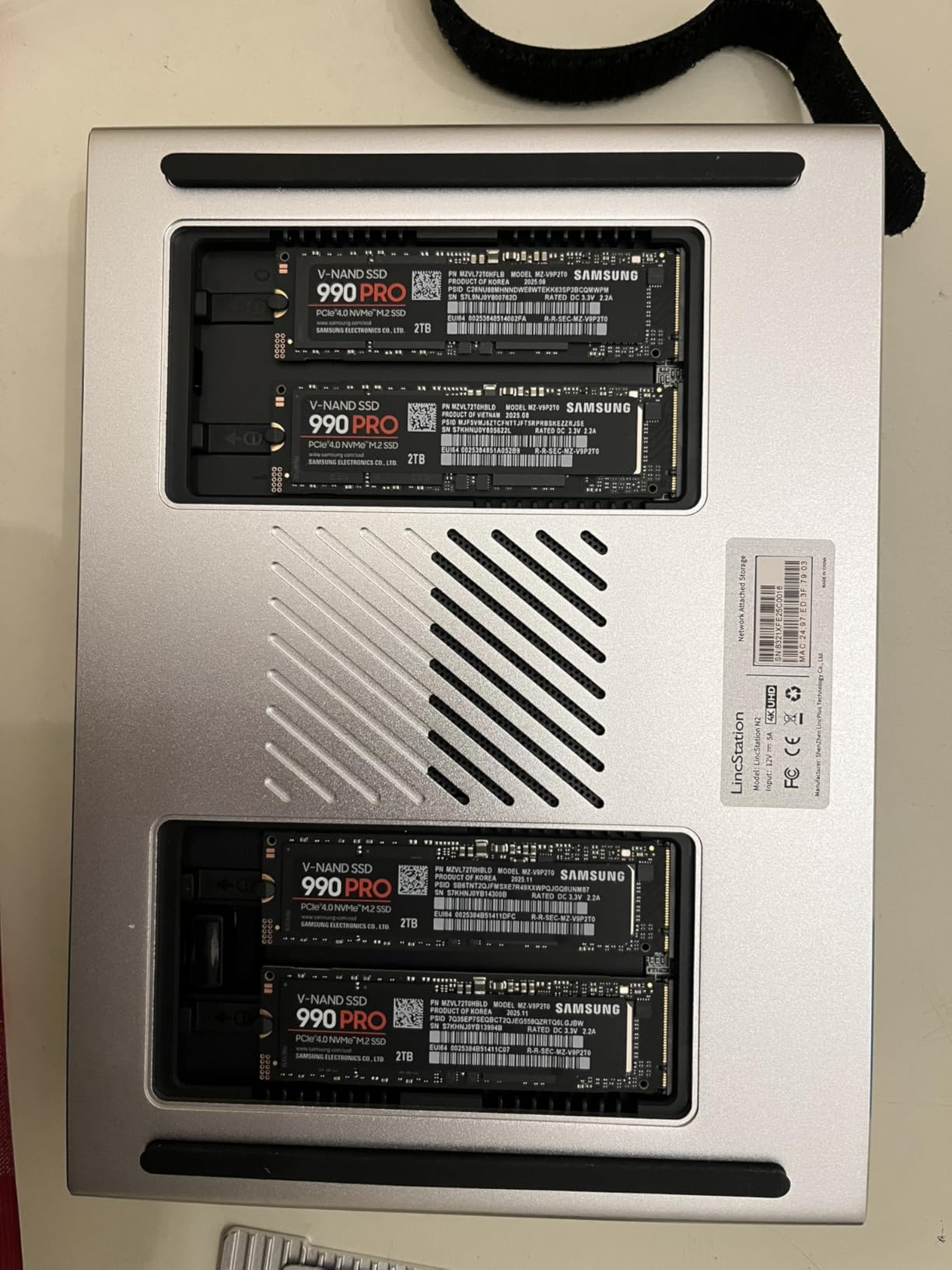 LincStation N2 6-Bay NAS Server, Intel N100 16GB LPDDR5 RAM, 10GbE NAS Storage, 2X SATA Bays, 4X M.2 NVMe Slots, DIY NAS for Plex, Docker, Private Cloud, Unraid Starter License Included, Diskless customer photo 2