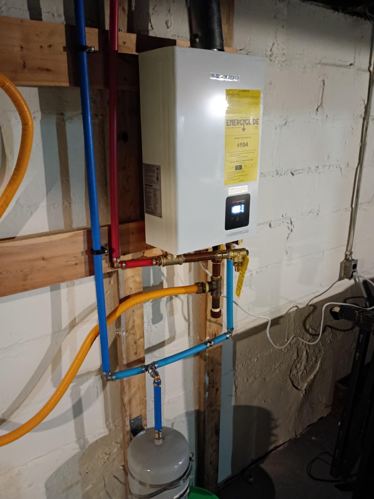 MIZUDO 120,000 BTU Natural Gas Tankless Water Heater,Max 5.1 GPM,WiFi&APP customer photo 1