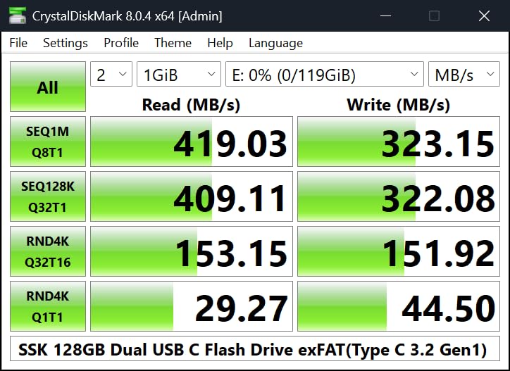 SSK 1TB USB C Flash Thumb Drive up to 550MB/s Dual USB C+A Memory Stick customer photo 1