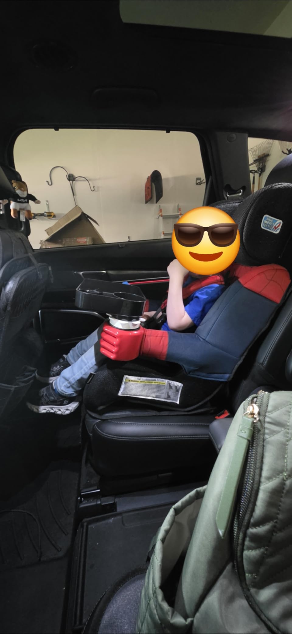KidsEmbrace 2-in-1 Car Seat | Forward-Facing Harness (26.5–65 lbs) & Booster Mode (40–100 lbs) | Latch | Premium Fit with Multi-Position Headrest, Harness & Recline - Marvel Spider-Man customer photo 1