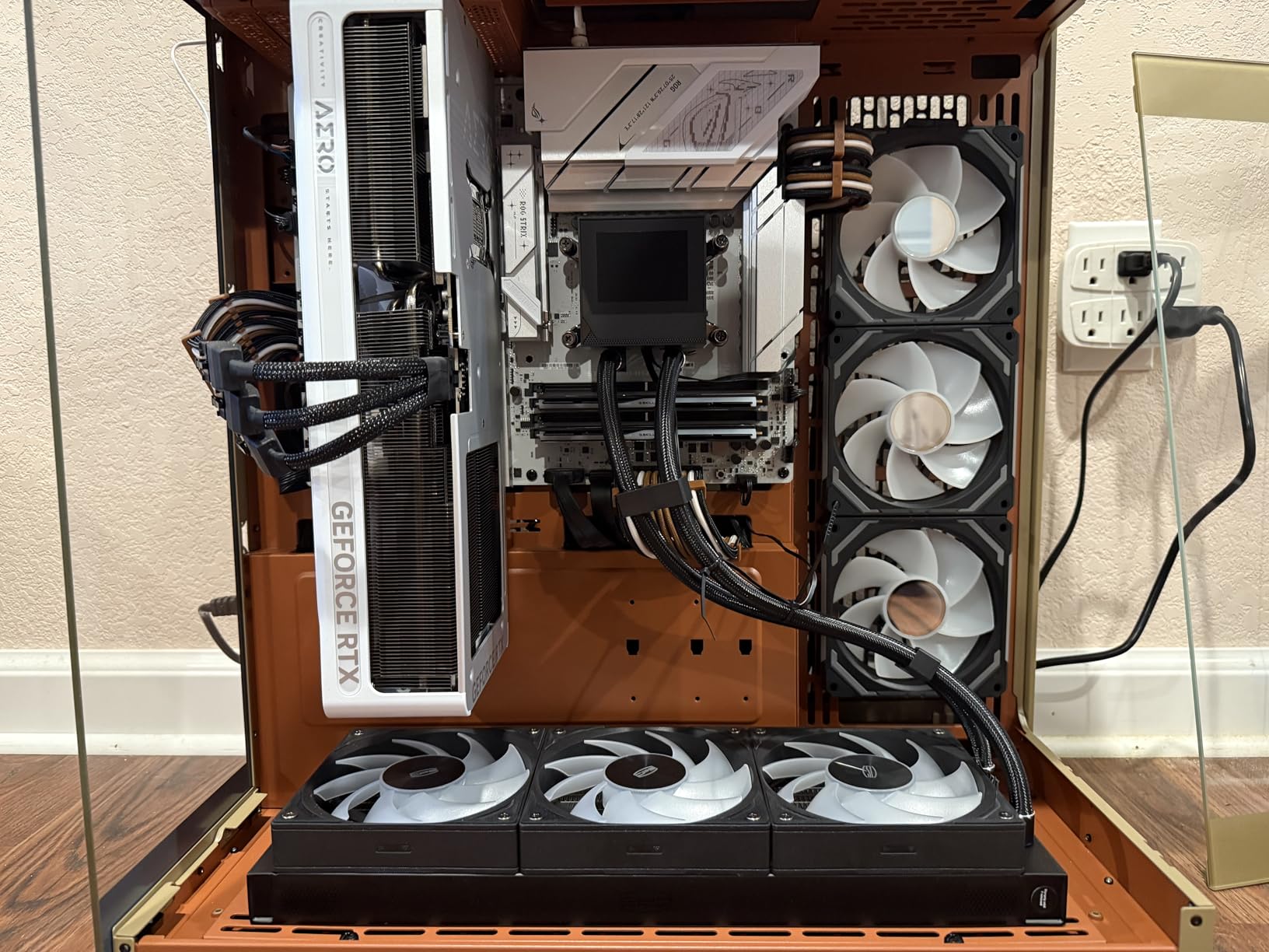 1000W Fully Modular Power Supply, 80+ Gold PSU, ATX 3.1 & PCIe 5.1 Ready, Native Dual-Color 12V-2x6 Cable, RGB Low-Noise Smart Fan, 105°C-Rated Capacitors, Black customer photo 1