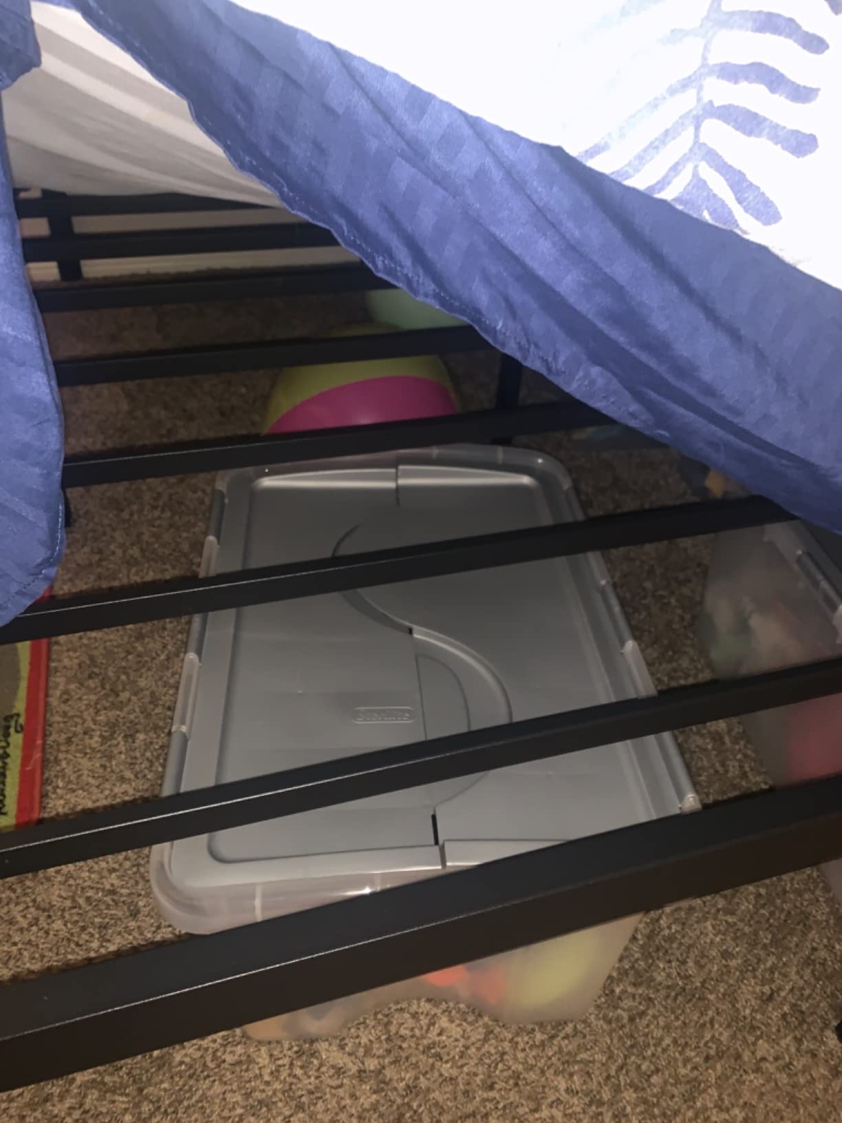 yookare 14 Inch Queen Platform Bed Frame - 3500 lbs Heavy Duty Metal Mattress Foundation with Safe Rounded Corners & Recessed Legs, Non-Slip Mattress Retainers, Noise Free, No Box Spring Needed customer photo 1