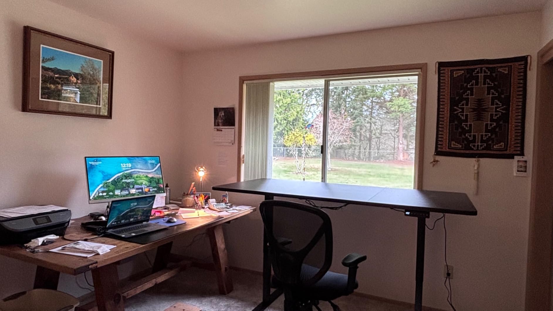 VIVO Reclaimed Wood 60 x 24 in Standing Desk, DESK-KIT-2B6P customer photo 2
