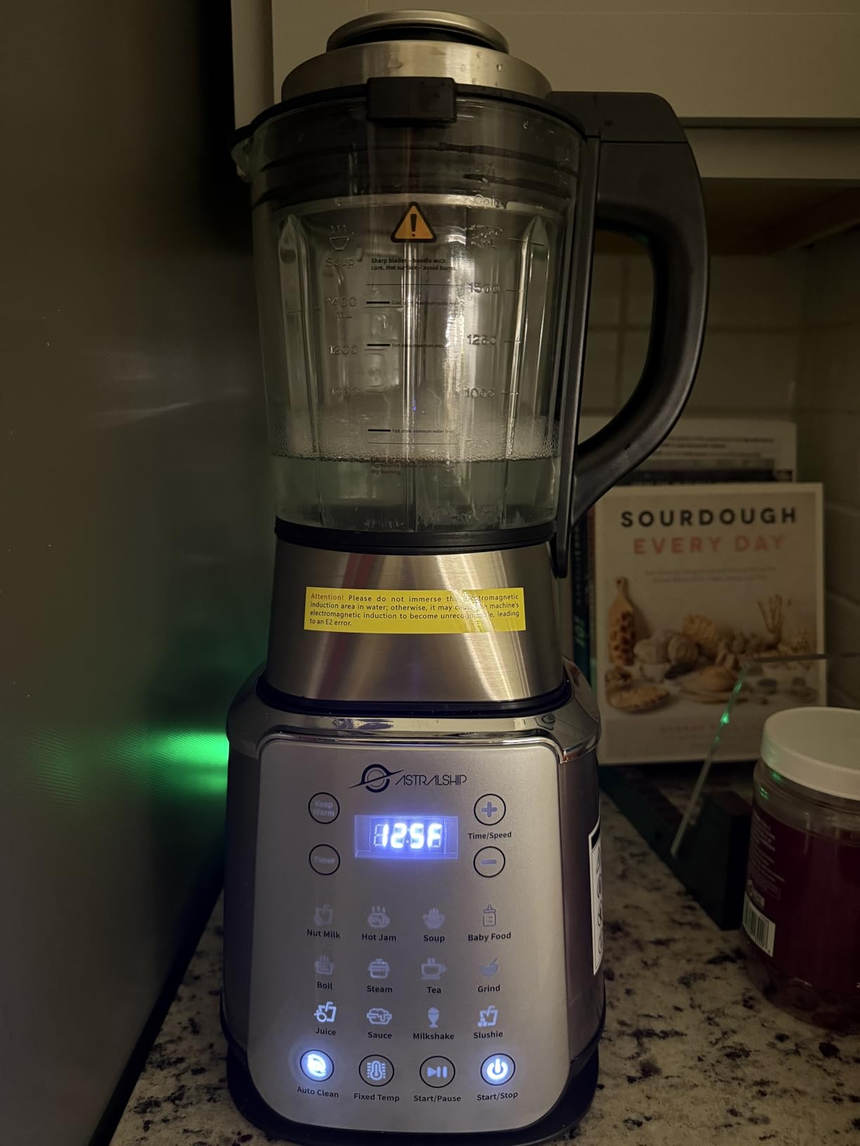 Glass Blenders for Kitchen with Tamper, Blender for Smoothies, Professional Blenders 1500W Motor, 9 Adjustable Speeds, 14 Preset Programs, High-Speed Heating Blender for Nut Milk, Soups, Sauces & More customer photo 2