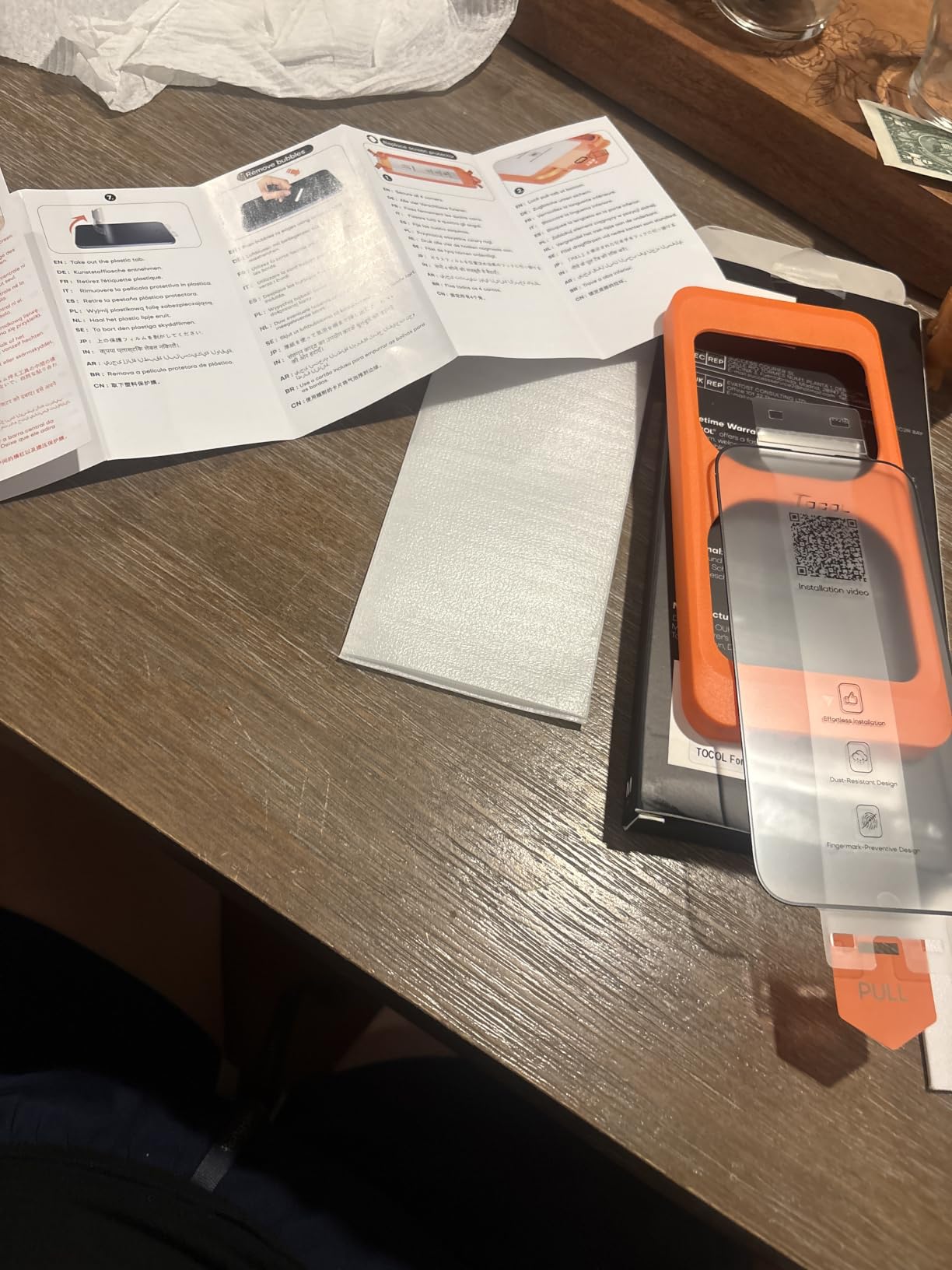 TOCOL for iPhone 17 Screen Protector, Easy Installation customer photo 2