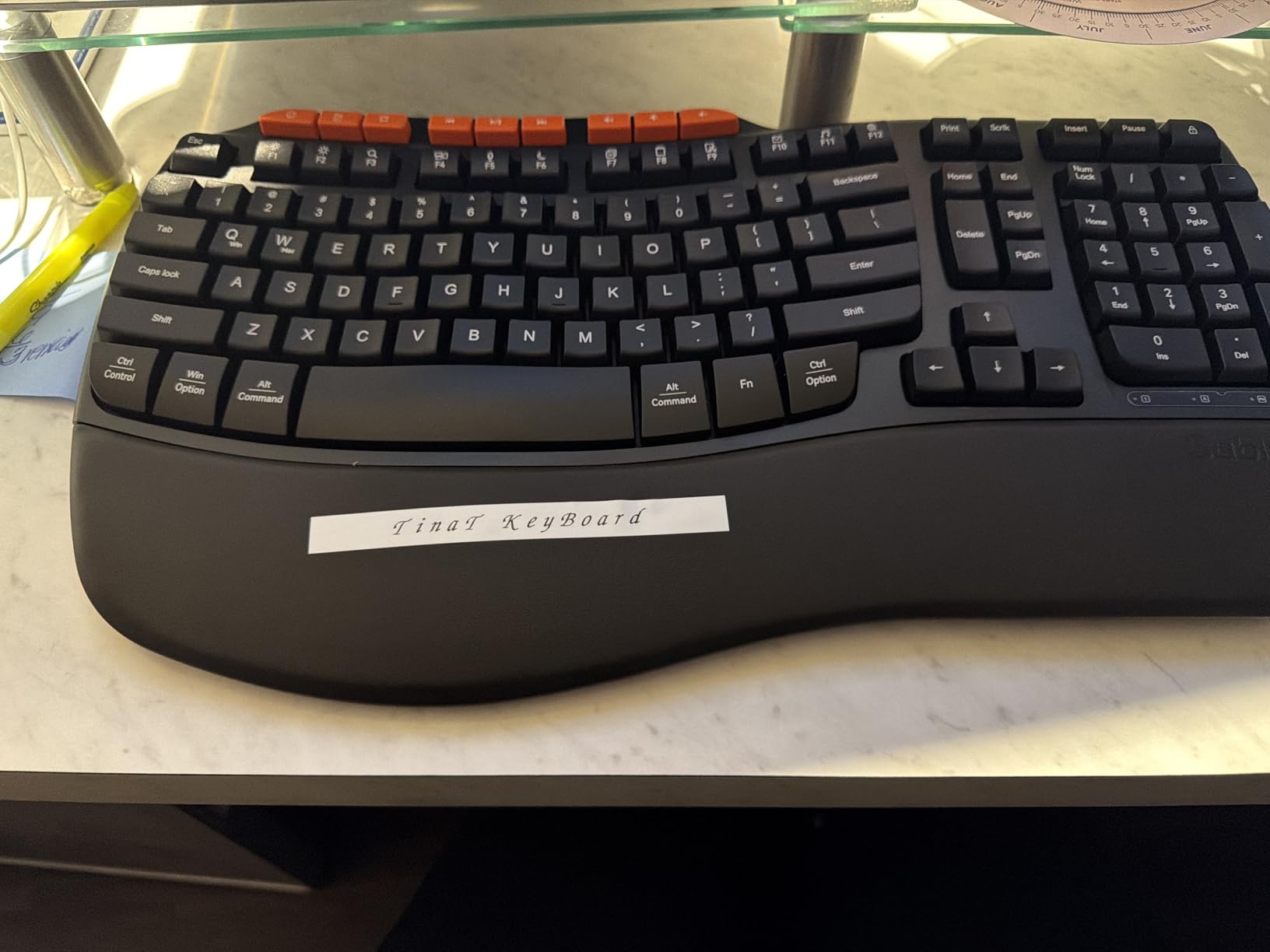 Ergonomic Wireless Keyboard and Mouse Combo, Full Size Wave, Natural Typing customer photo 2