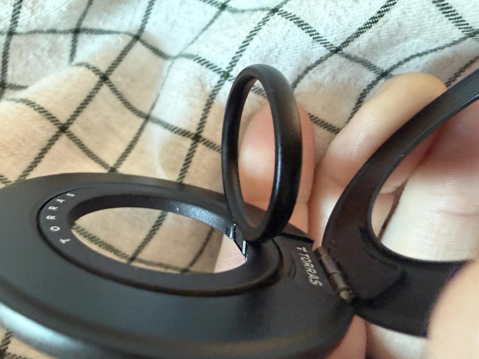 TORRAS 2025 Flagship 360 Magnetic Phone Grip Ring Holder Kickstand, Black customer photo 2
