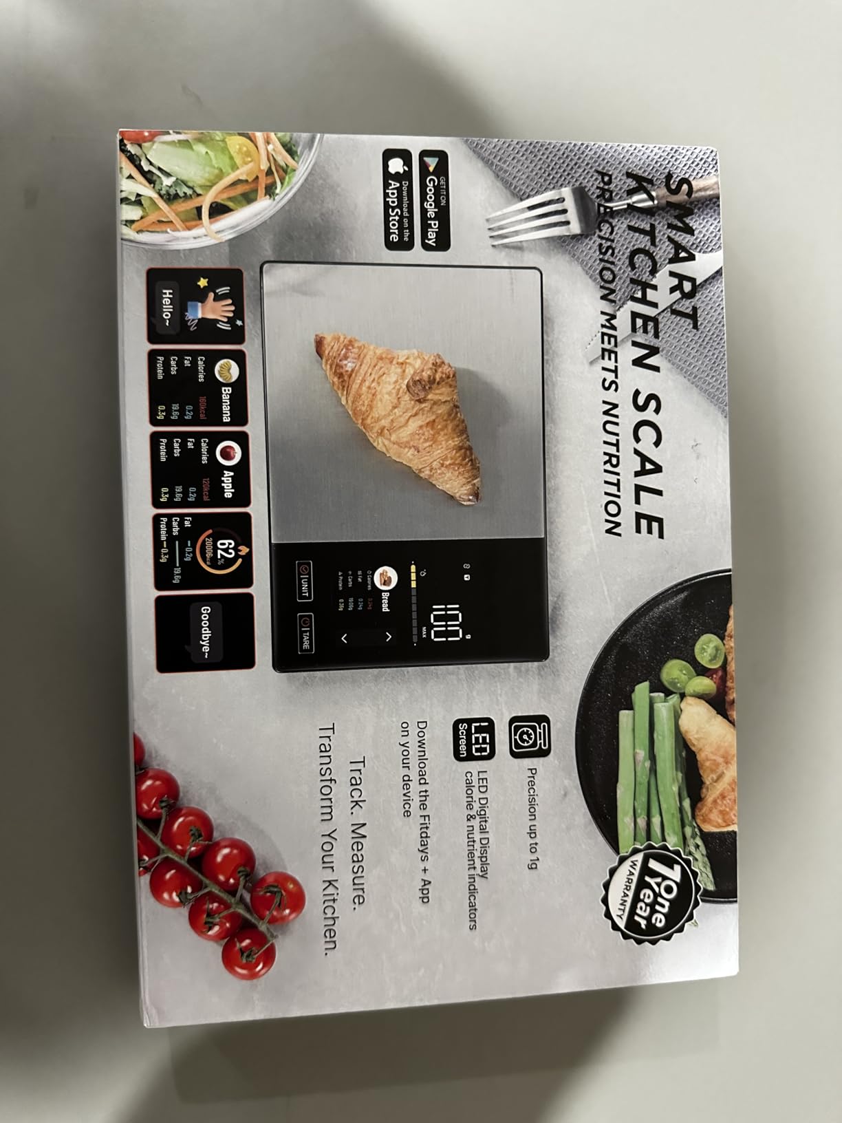 Food Scale with Nutritional Calculator, TFT Display, Track 23 Nutrients customer photo 2