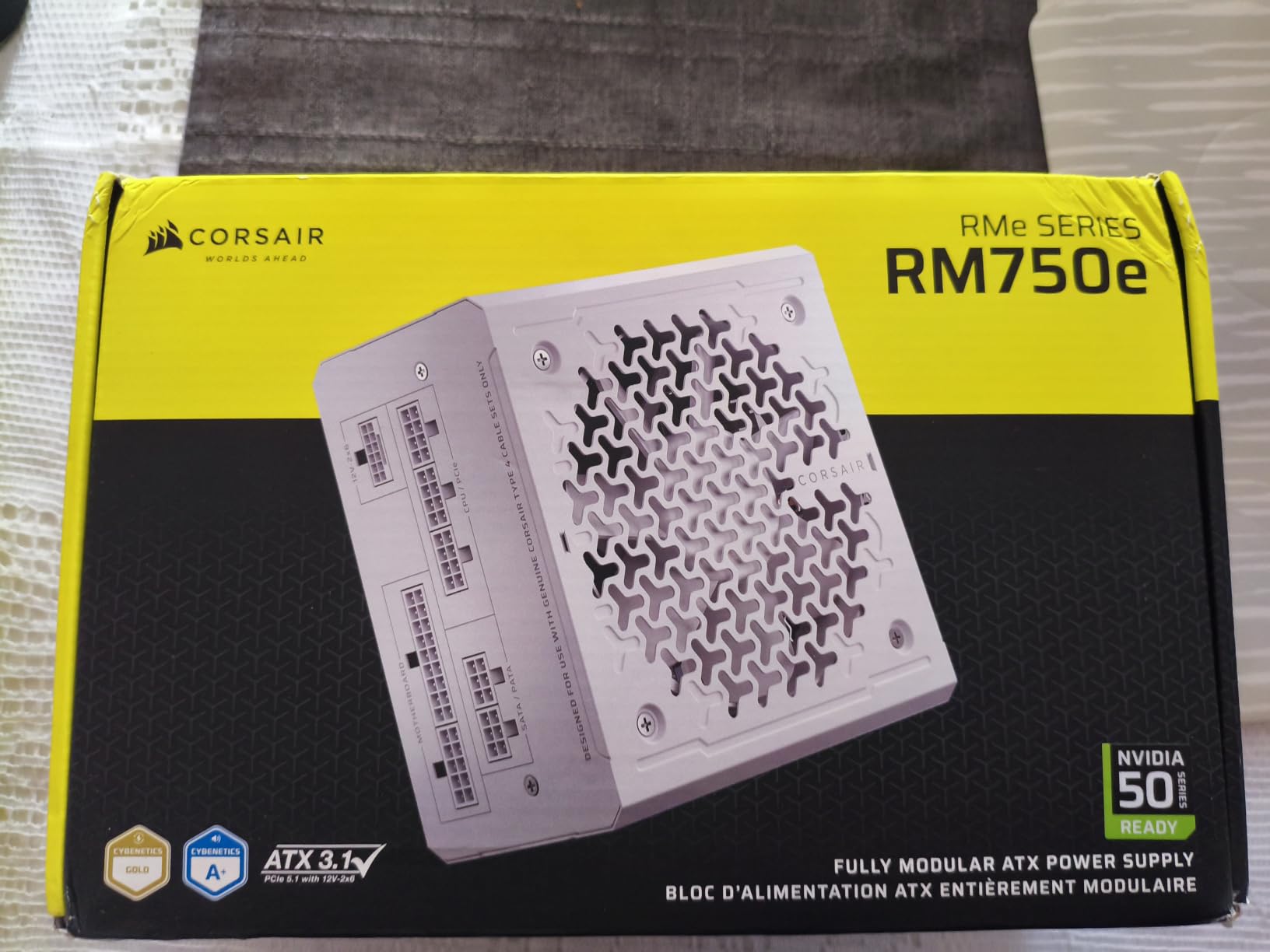 CORSAIR RM750e ATX 3.1 PCIe 5.1 Ready 750W Power Supply – Black customer photo 1
