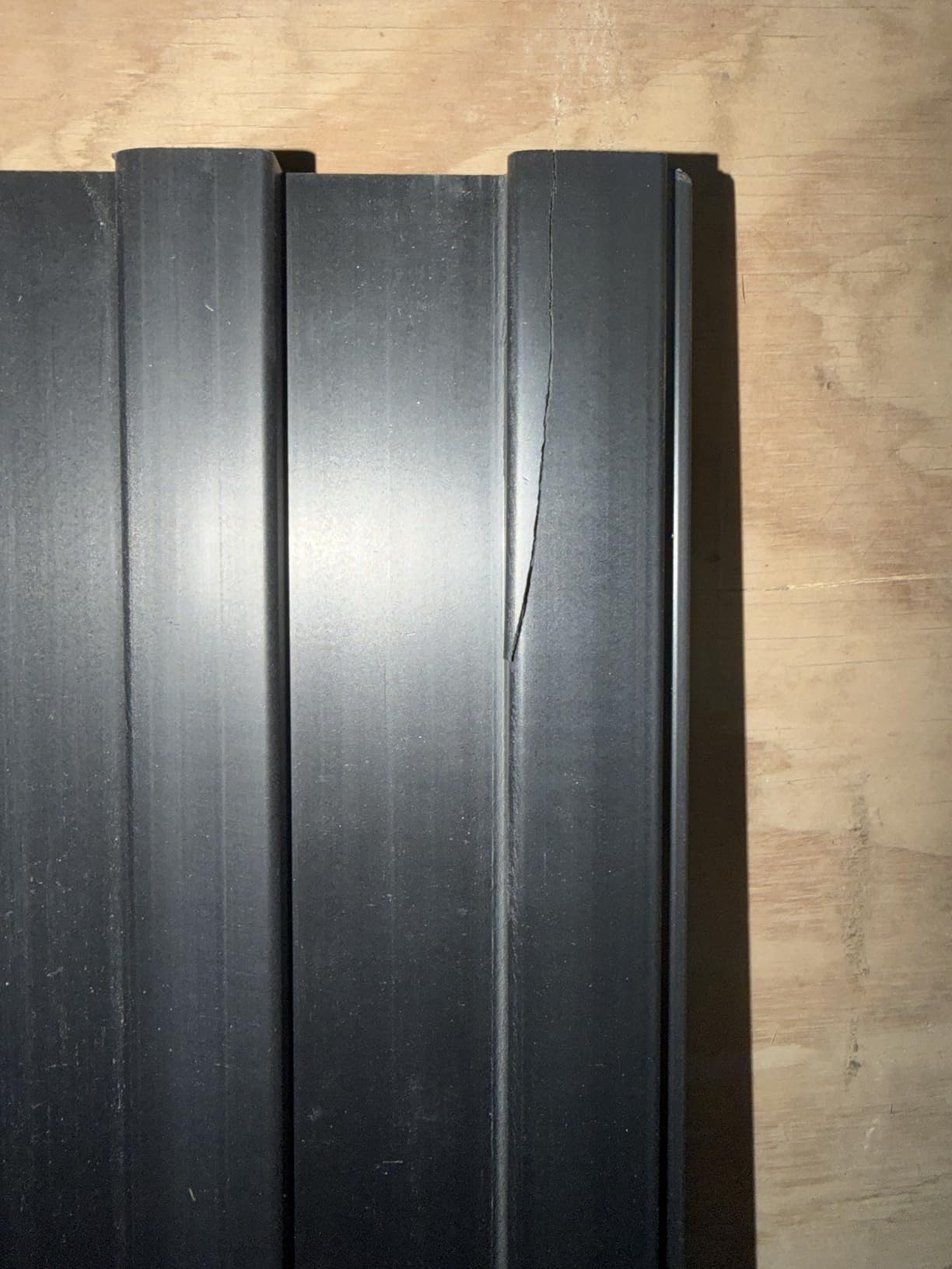 PVC Slatwall Panels, 4 ft x 8 ft Garage Wall Storage Systems, Black customer photo 2