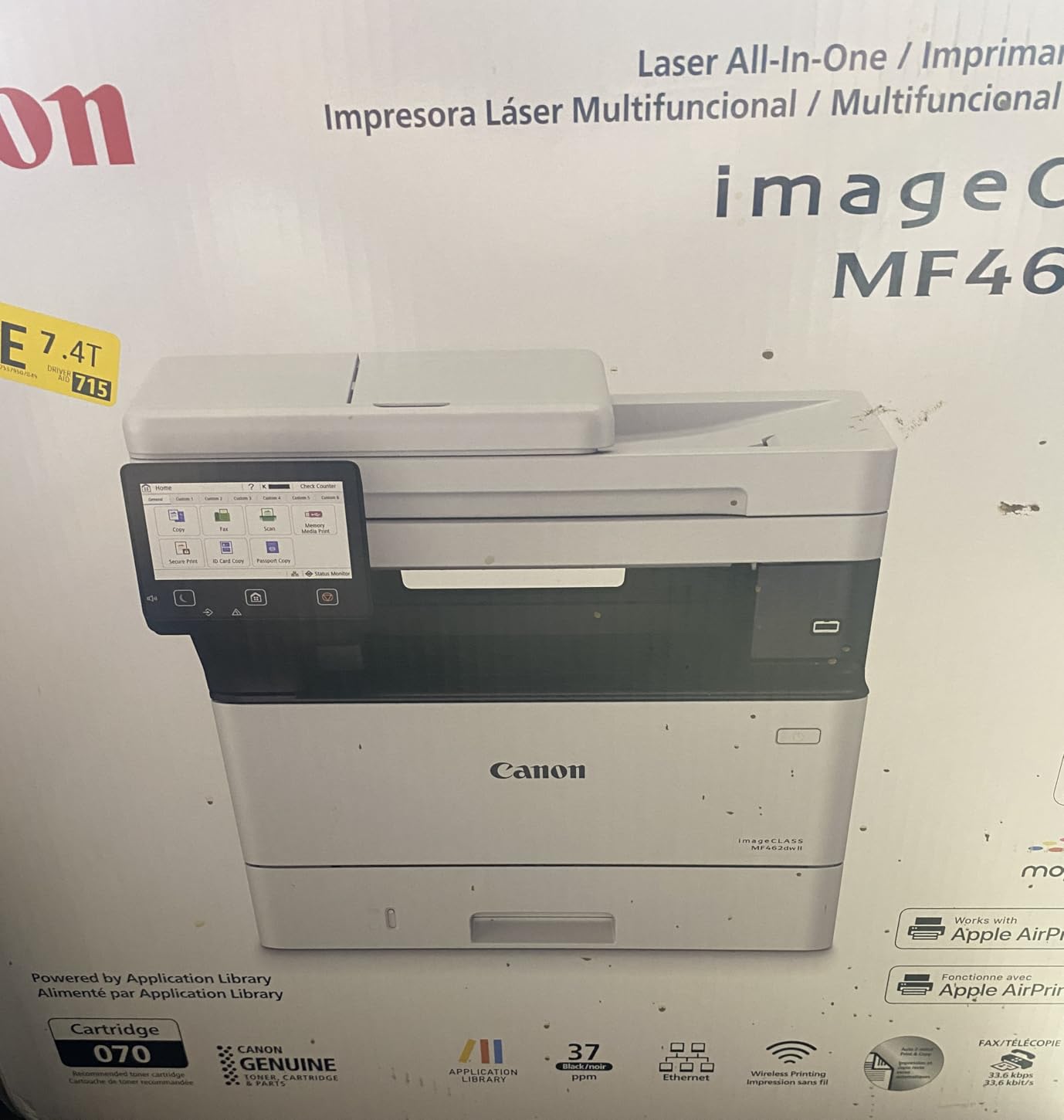 Canon imageCLASS MF462dw II - Wireless, Monochrome Duplex Laser Printer customer photo 2