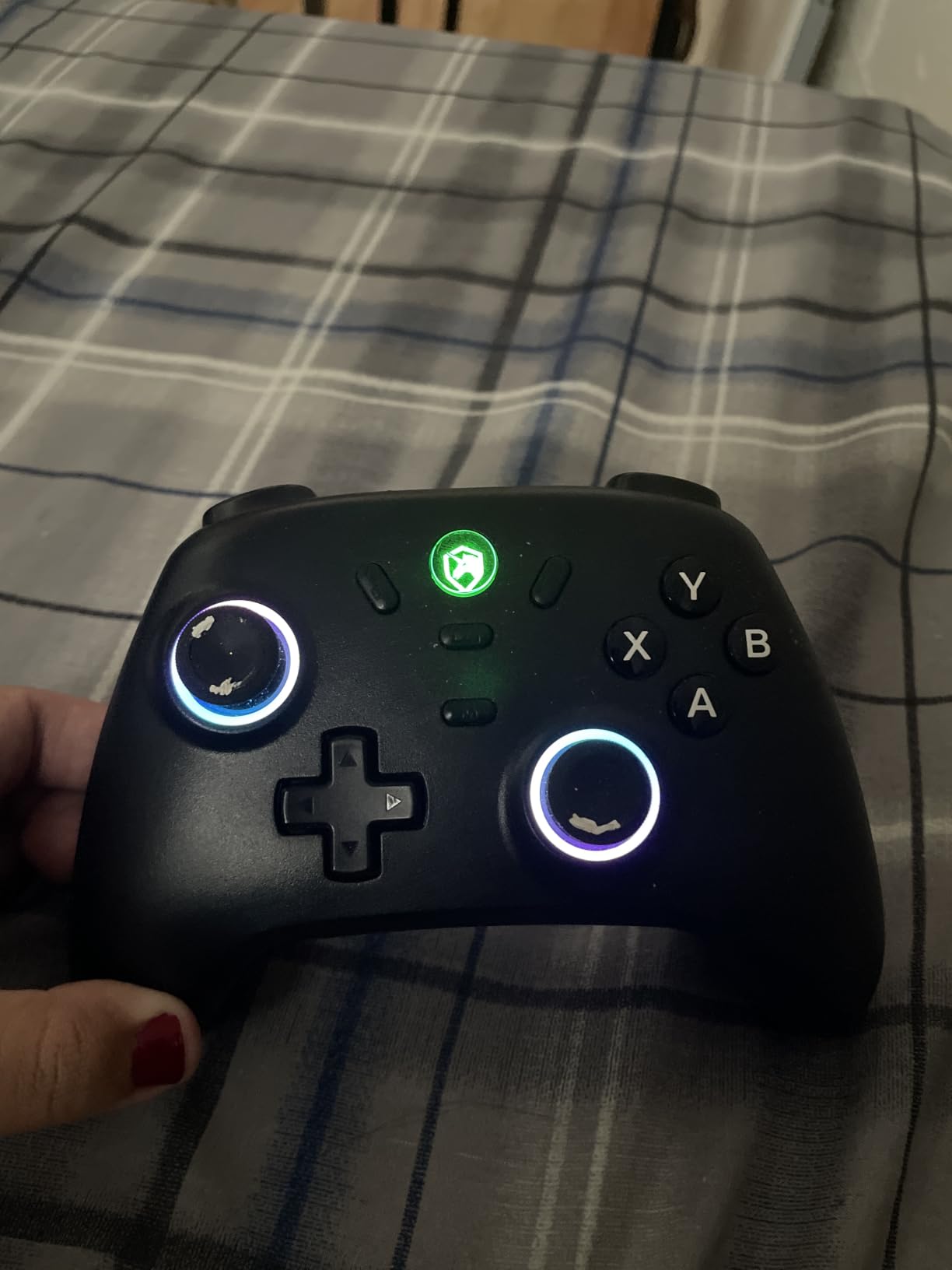 ECHTPower PC Gaming Controller–Wireless for PC with Hall-Effect Joysticks, 1000Hz Polling Rate, No Drift, Turbo & Vibration, Compatible with Windows/Switch/iOS/Android/Steam –Place & Charge Dock customer photo 2