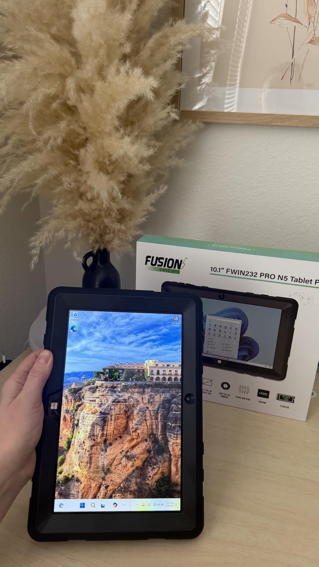 Fusion5 Built in USA 10.1” Windows 11 Professional Rugged Tablet PC - 12GB RAM, 512GB SSD, Intel 13th Gen, Full HD Windows Tablet Computer, HDMI, USB C - 2 Year Full Warranty with Accidental Damage customer photo 1