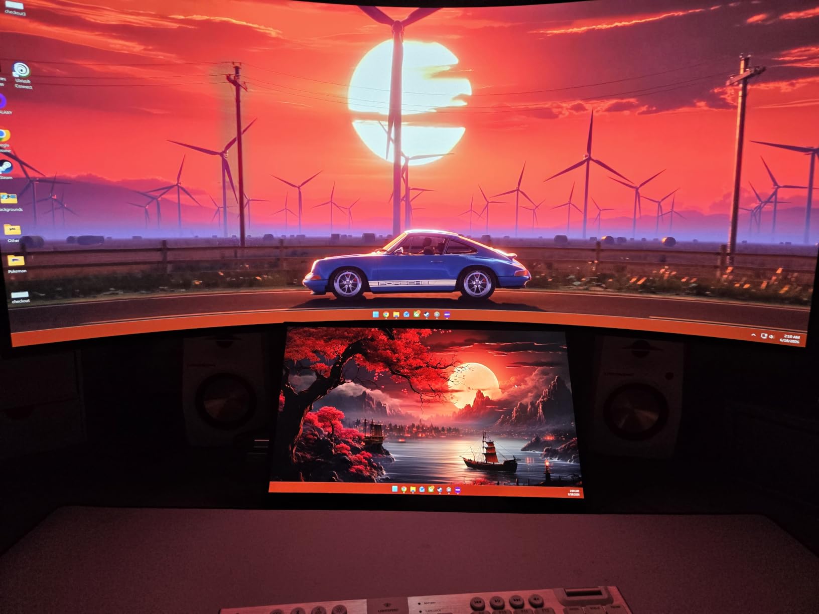 kksmart Portable Monitor for Laptop MacBook Surface PC Xbox PS5, Travel Monitor Second Screen for Laptop, HDMI USB-C VESA Compatible Built-in Speaker, 16 customer photo 1