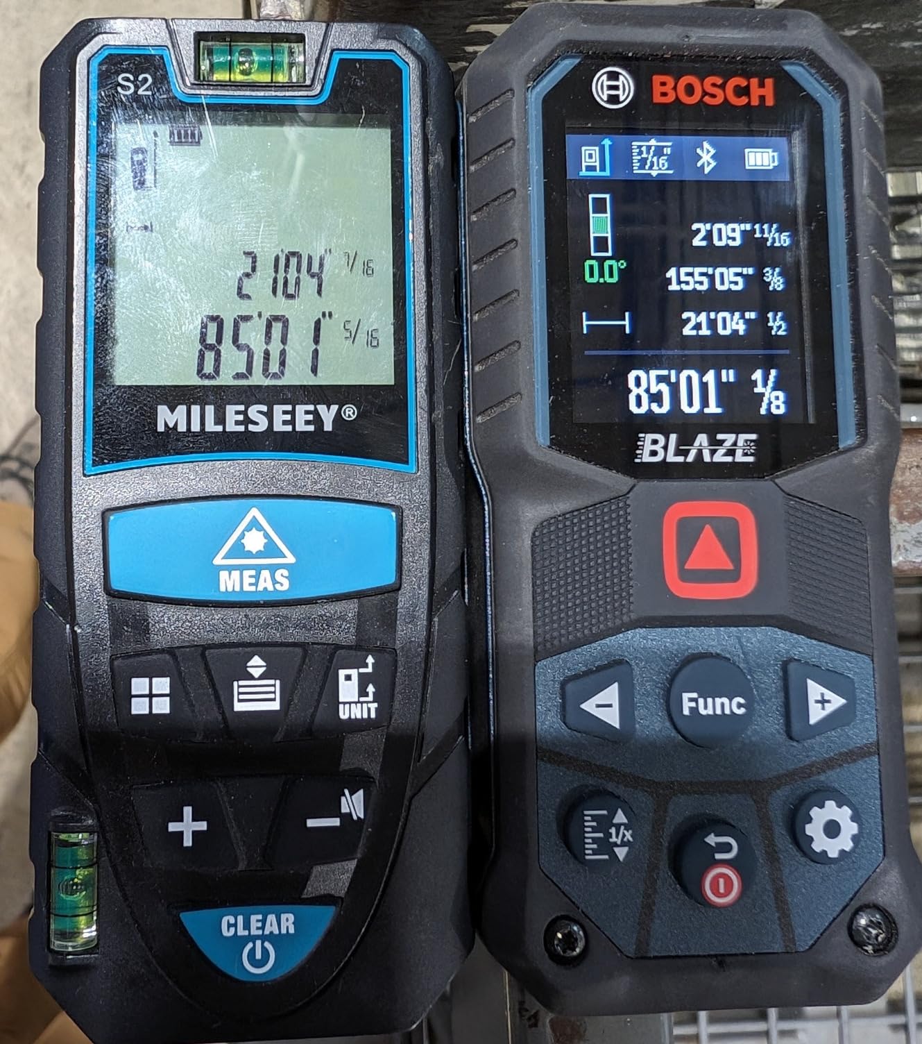 Laser Measure,RockSeed Digital Laser Distance Meter with 2 Bubble Levels,Portable M/in/Ft Unit Switching Backlit LCD and Measuring Distance/Area/Volume/Pythagorean customer photo 2