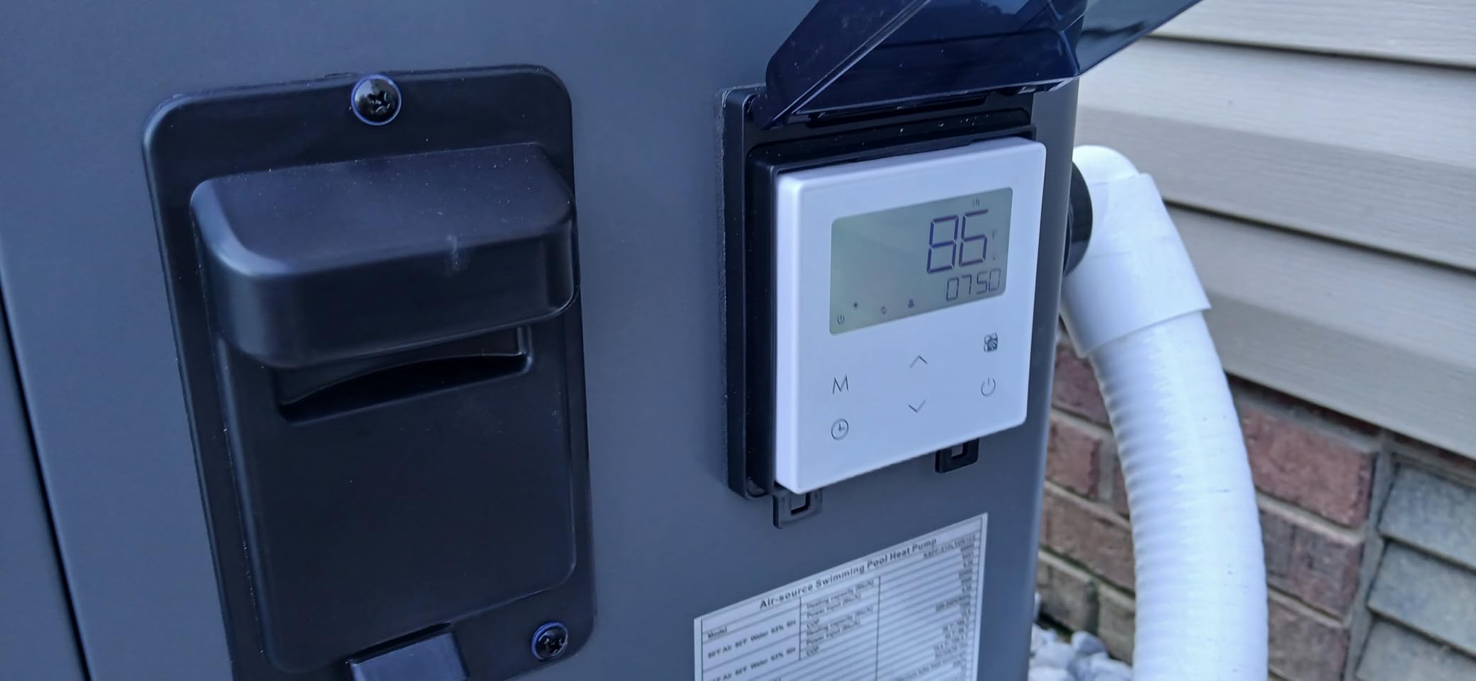 120,000 Btu Inverter Pool Heat Pump for Inground Pools 220V customer photo 2