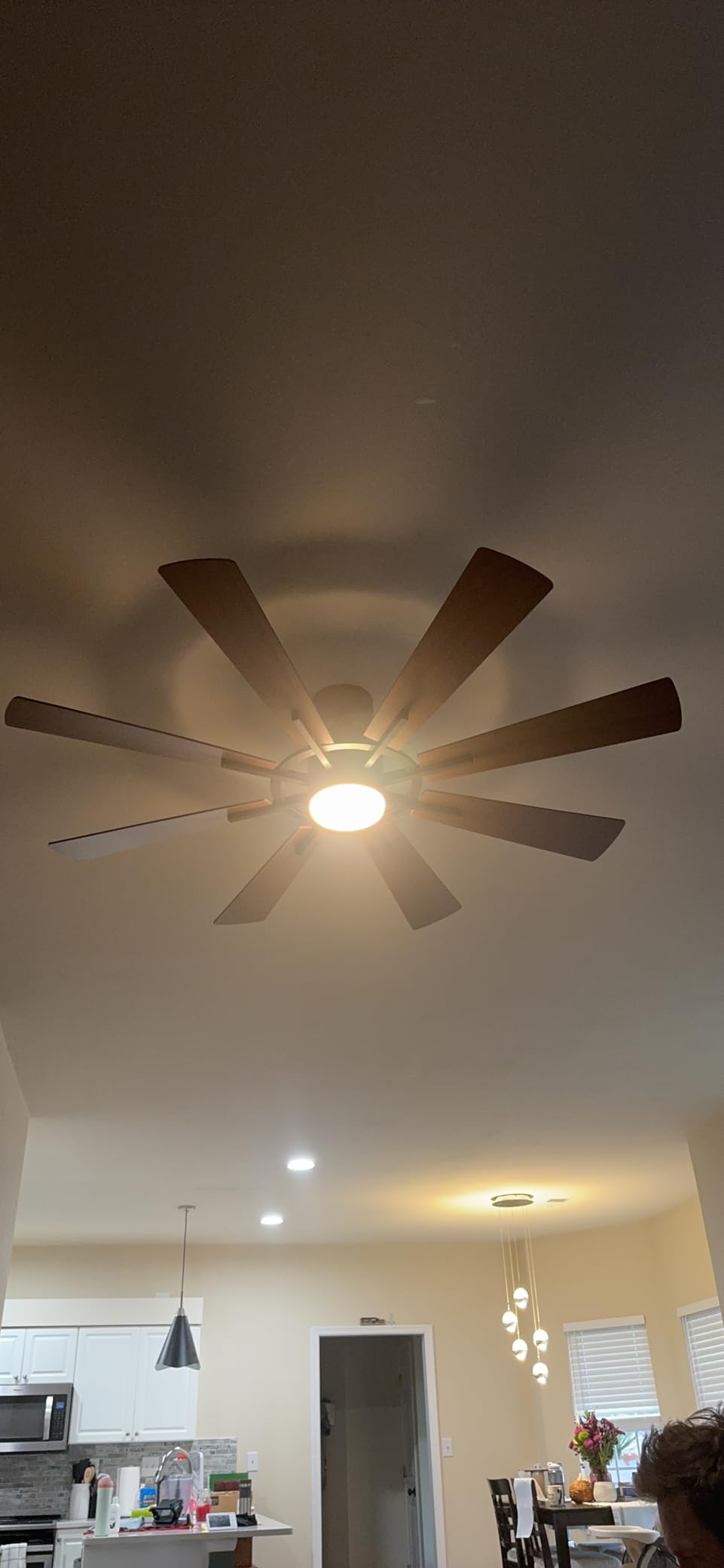 120 Inch Ceiling Fans Without Lights, Large Industrial HVLS Fan, 36000 CFM customer photo 1