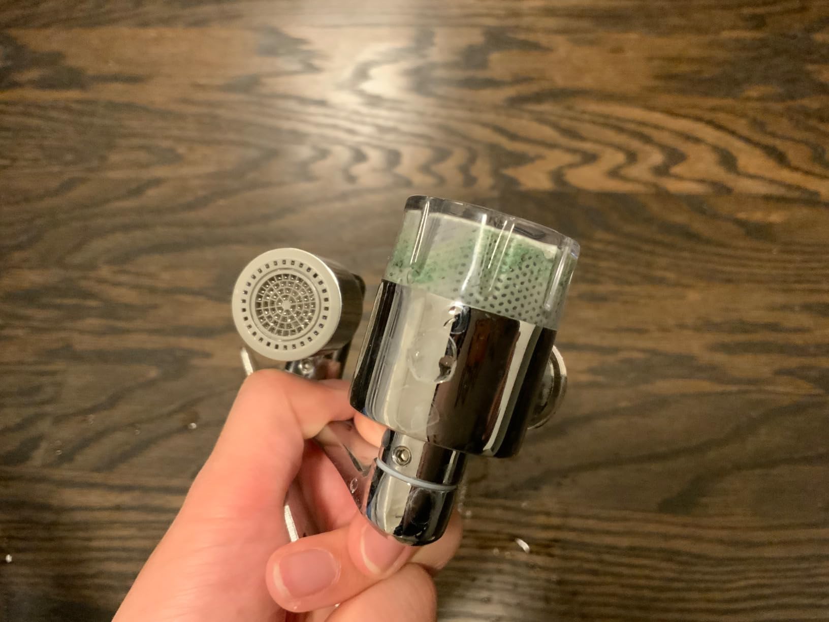 KLLEYNA Pull-Down Faucet-Mount Water Filters - (22 Adapters) Swivel 720° Sink Tap Filtration, ACF Reduce 99% Chlorine for Great Taste, 528 Gallon Purifier Kitchen/Bathroom, 2-Mode Spray(Silver) customer photo 1