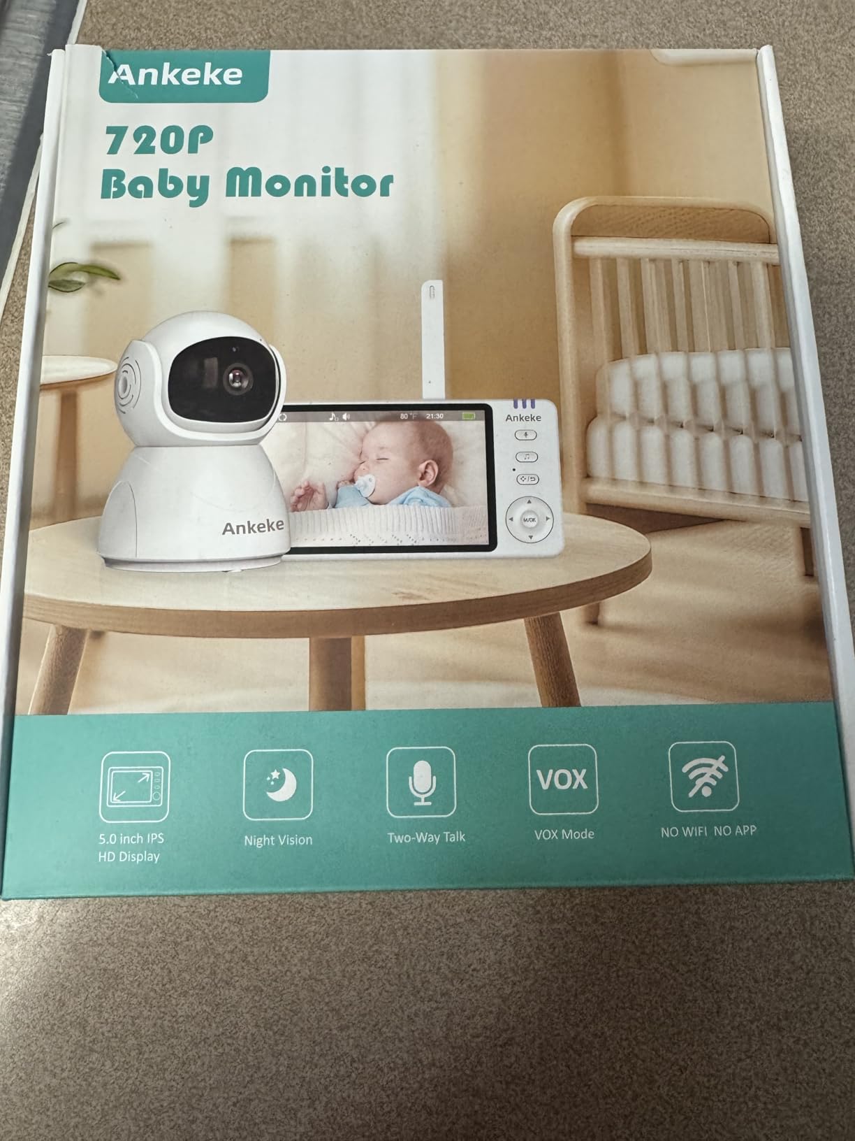 No WiFi Baby Monitor with Camera and Audio - 5