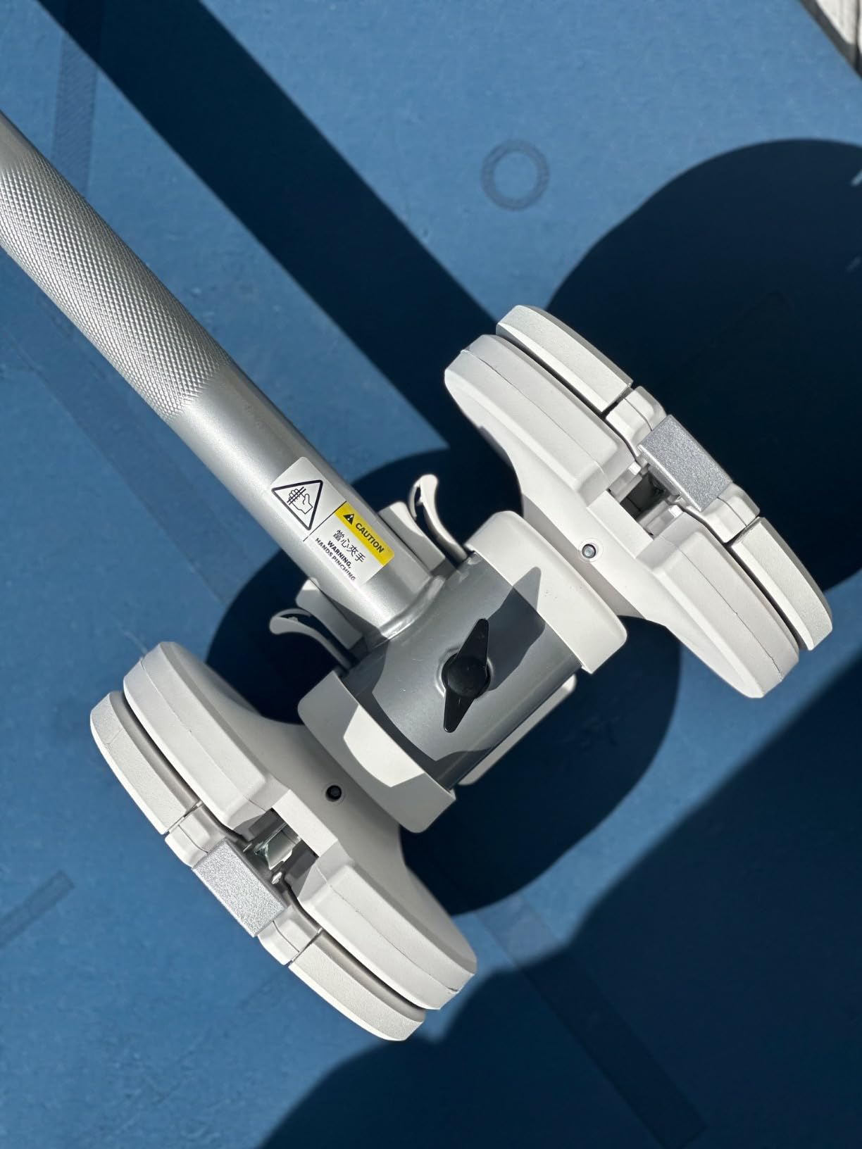 BYZOOM FITNESS Pure Series Adjustable Dumbbell - 12.5/25/27.5/50/55/75lb - ONE UNIT OR PAIR(check QTY before purchase) - 5-in-1/ 10-in-1 / 15-in-1 / 21-in-1 Flexible Hand Weights for Home Apartment Garage Gym, Strength Training & Fitness Workouts, White OR Black customer photo 2