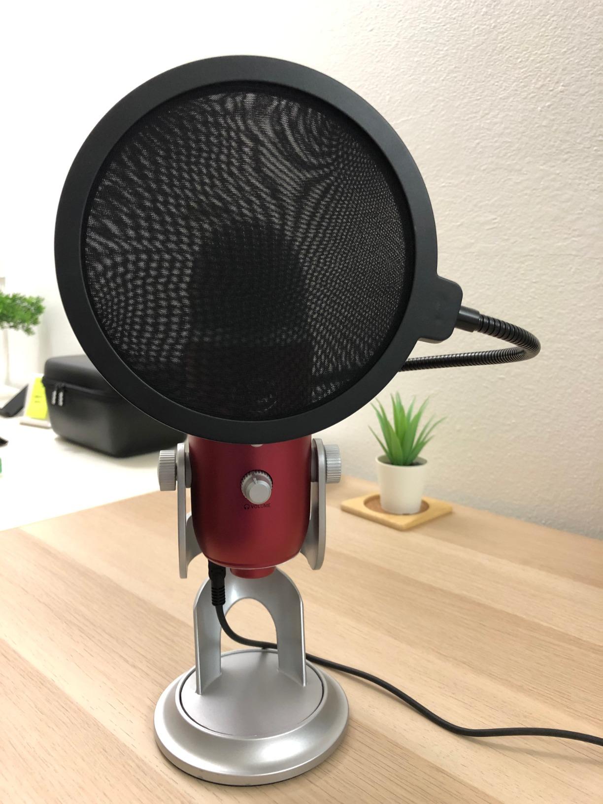NEEWER Pop Filter for Microphones, Triple Layer Isolation Shield Windscreen Cover for 40-72 mm Diameter Mics, Compatible with Blue Yeti for Podcast Streaming Voice Over Singing Studio Recording, MS020 customer photo 2