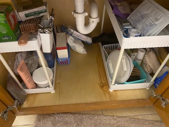 Sevenblue 2-Pack 2-Tier Under Sink Organizers with Sliding Drawers customer photo 1