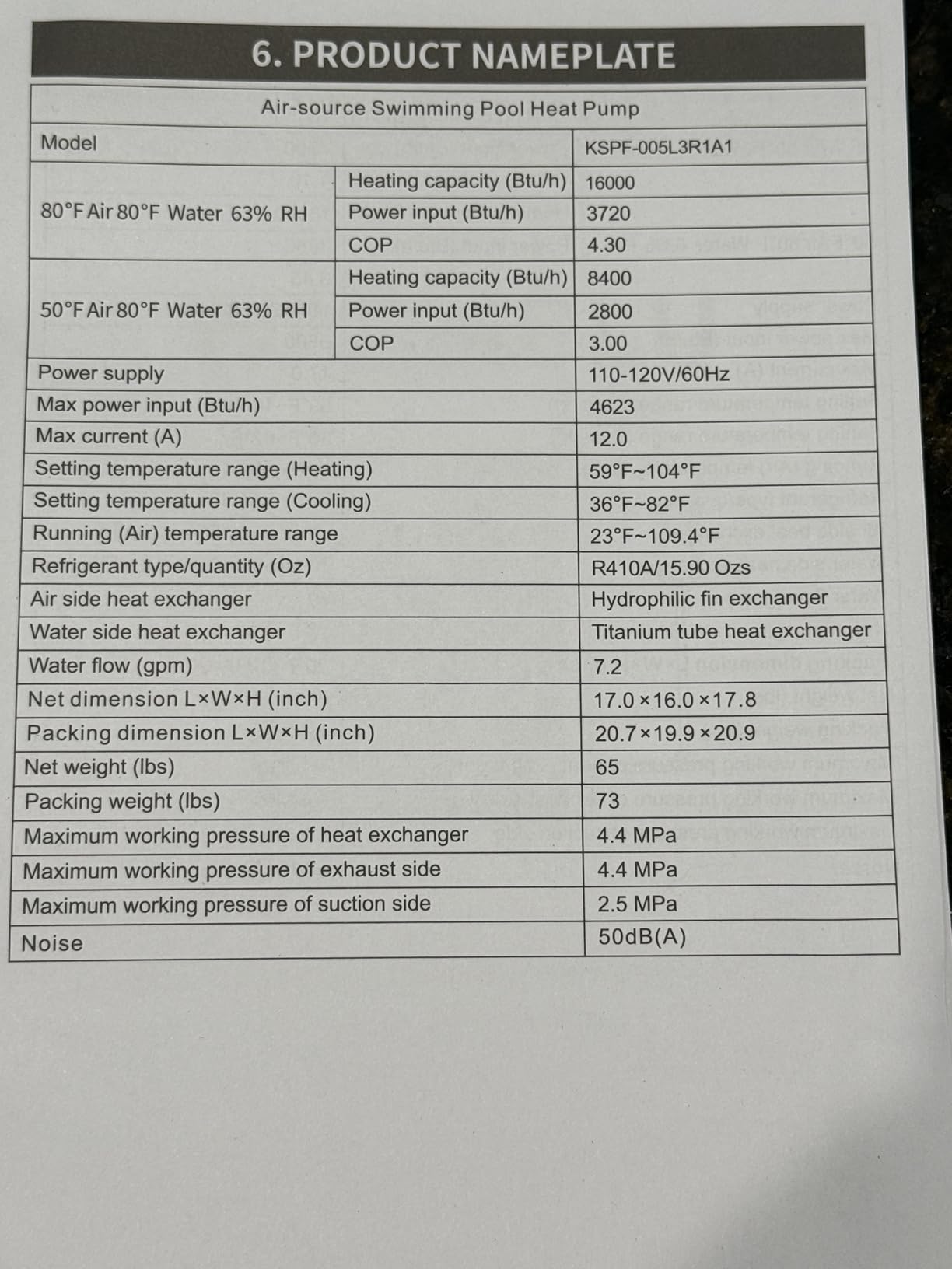 33,000 Gallons Inverter Pool Heat Pump for Inground Pools 220V customer photo 2