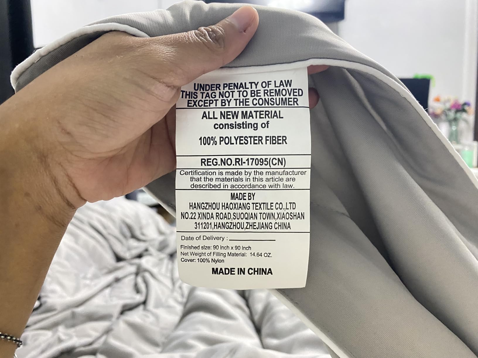 DOWNCOOL Cooling Comforter King Size, Cooling Blanket for Hot Sleeper customer photo 2