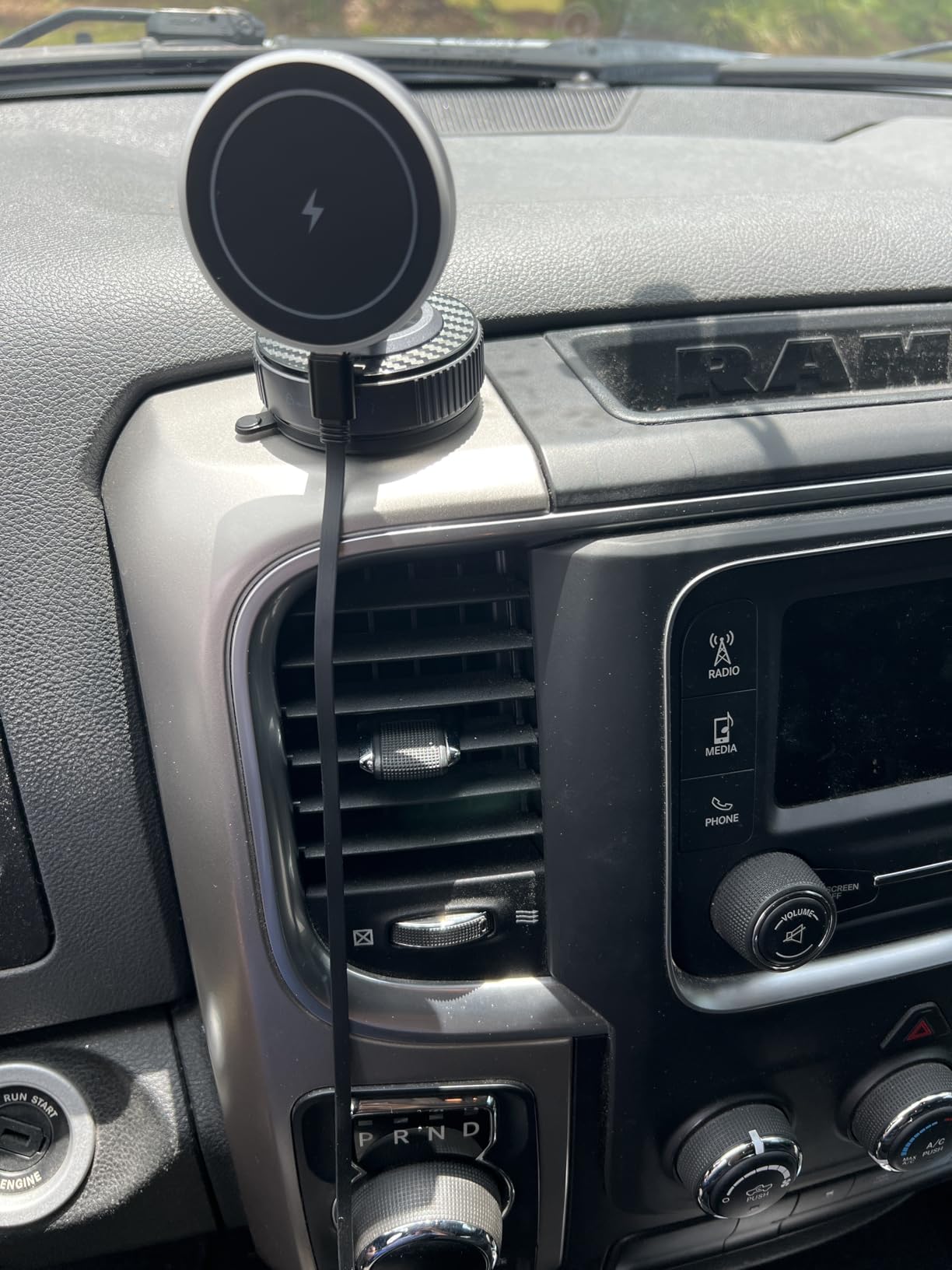 15W Magsafe Car Mount Charger, Faster Charging Wireless Car Charger | [105+LBS Suction & 3800gf Magnetic] Car Phone Holder, 360° Adjustable, Phone Holders for Your Car for iPhone & Android customer photo 2