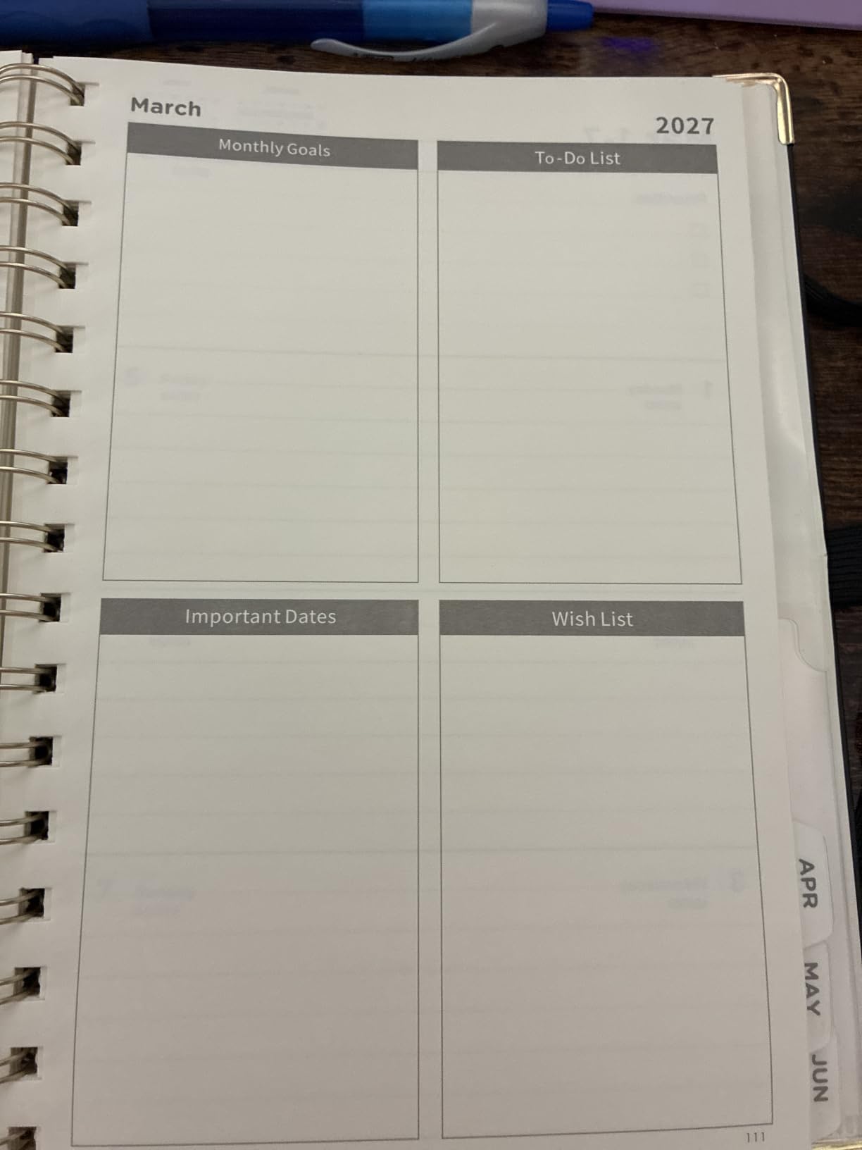 AHGXG Academic Planner 2026-2027, July 2026 - June 2027, 5.7