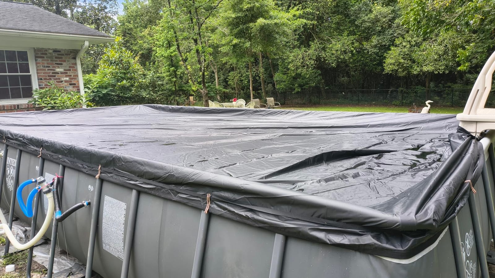 QH.HOME 16x32Ft Winter Pool Cover,Windproof Ratchet Straps&Thick Fabric customer photo 1