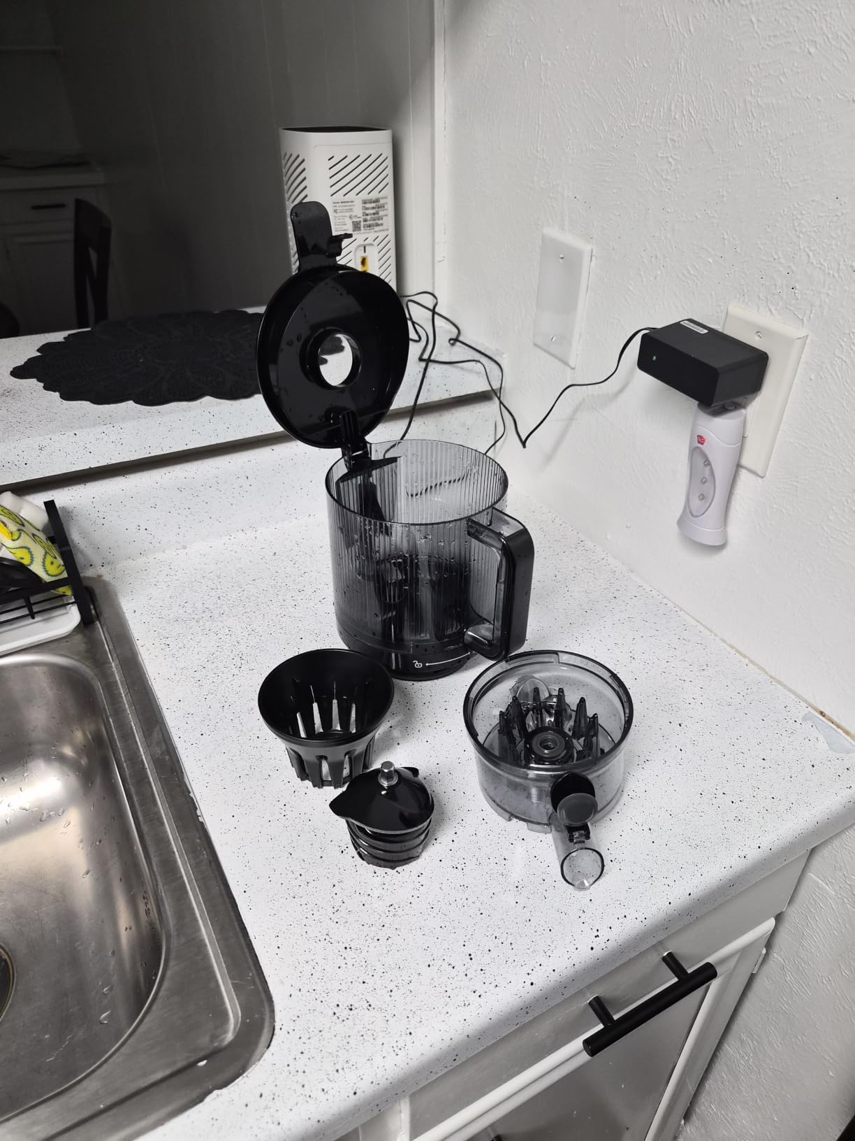 3-in-1 Juicer Machines, Cold Press Juicer 7“ Large Chute & 120oz – for Whole Vegetables & Fruits, High Juice Yield | Nut Milk | Natural Sorbet, Sliver customer photo 2