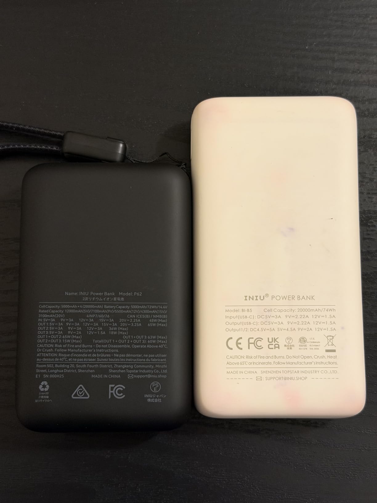 INIU Laptop Power Bank, Smallest 20000mAh 65W Fast Charging Battery Pack customer photo 2