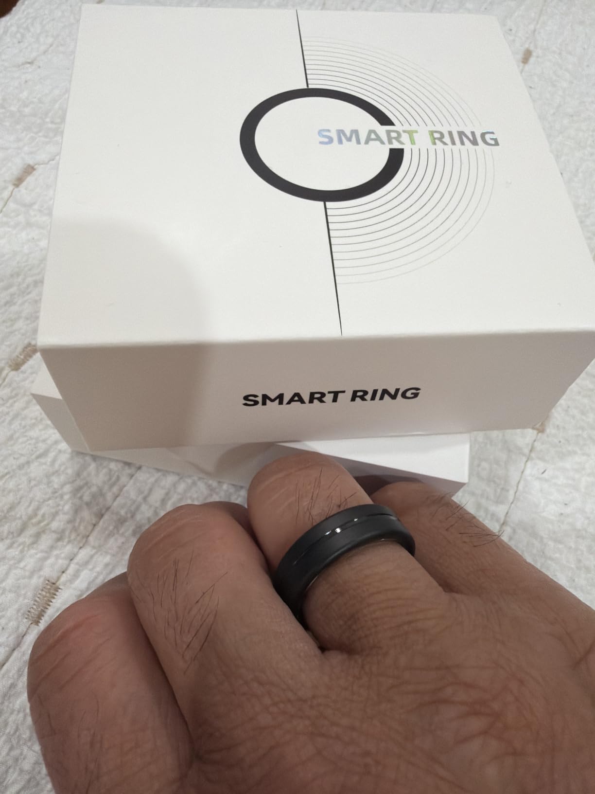 Smart Ring for Women & Men, Sleep and Stress Fitness Tracker (Rose Gold 9) customer photo 2