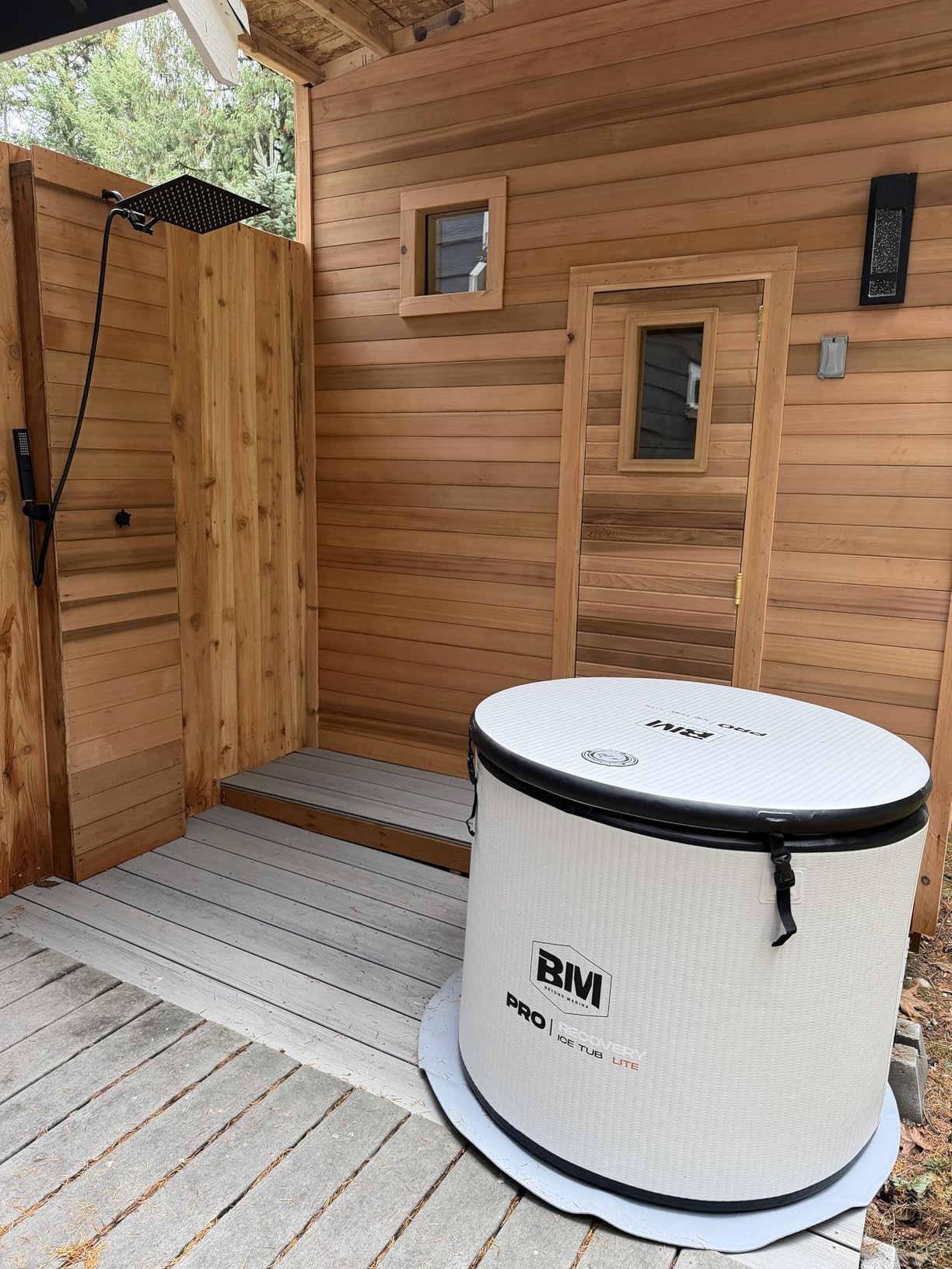Slanted-Edge Cold Plunge Tub with 1 HP Chiller, Hot & Cold Modes customer photo 1