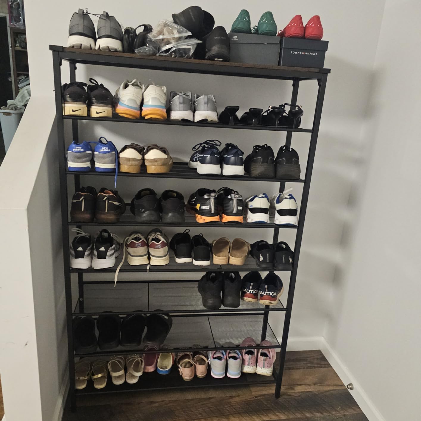 VASAGLE 5-Tier Shoe Rack, 18-24 Pairs, Metal Mesh customer photo 1