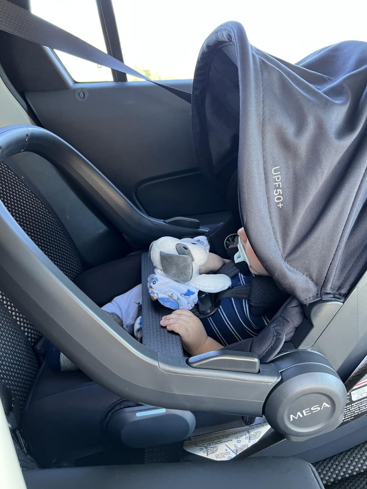 UPPAbaby Mesa V3 Infant Car Seat with Base, Insert & SmartSecure - Ada customer photo 2