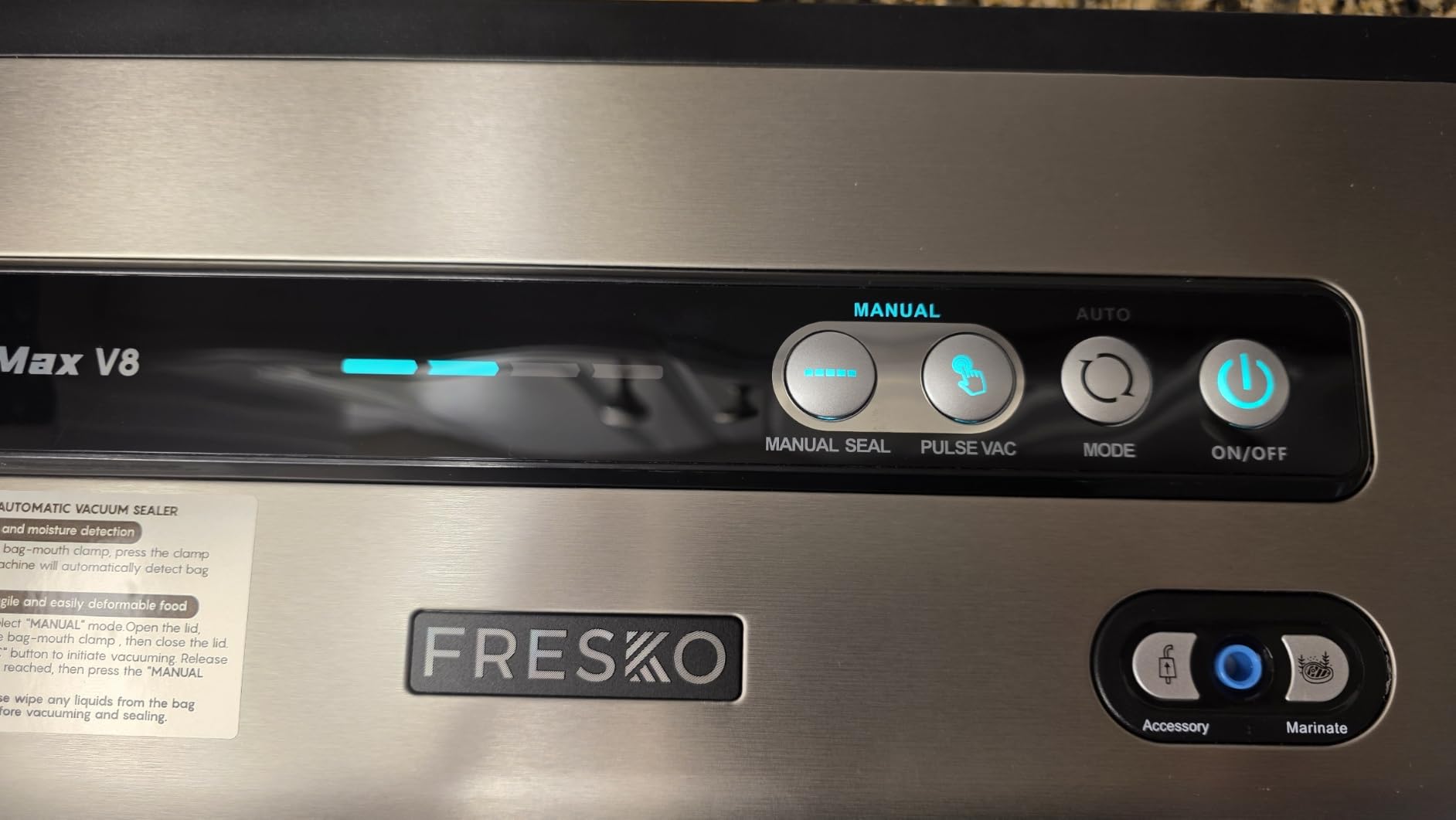 FRESKO Automatic Vacuum Sealer for Food, Continuous Seal 40 Bags in 20 Mins customer photo 2